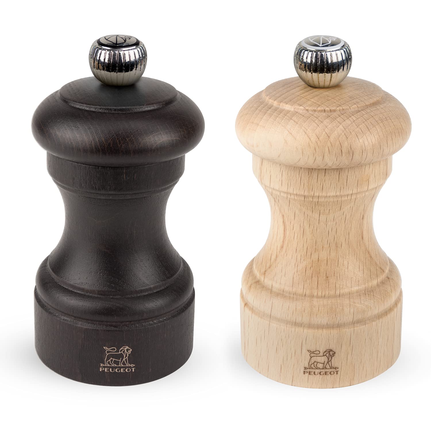 Peugeot Bistro Salt & Pepper Mill, 3,94In, Chocolate And Natural