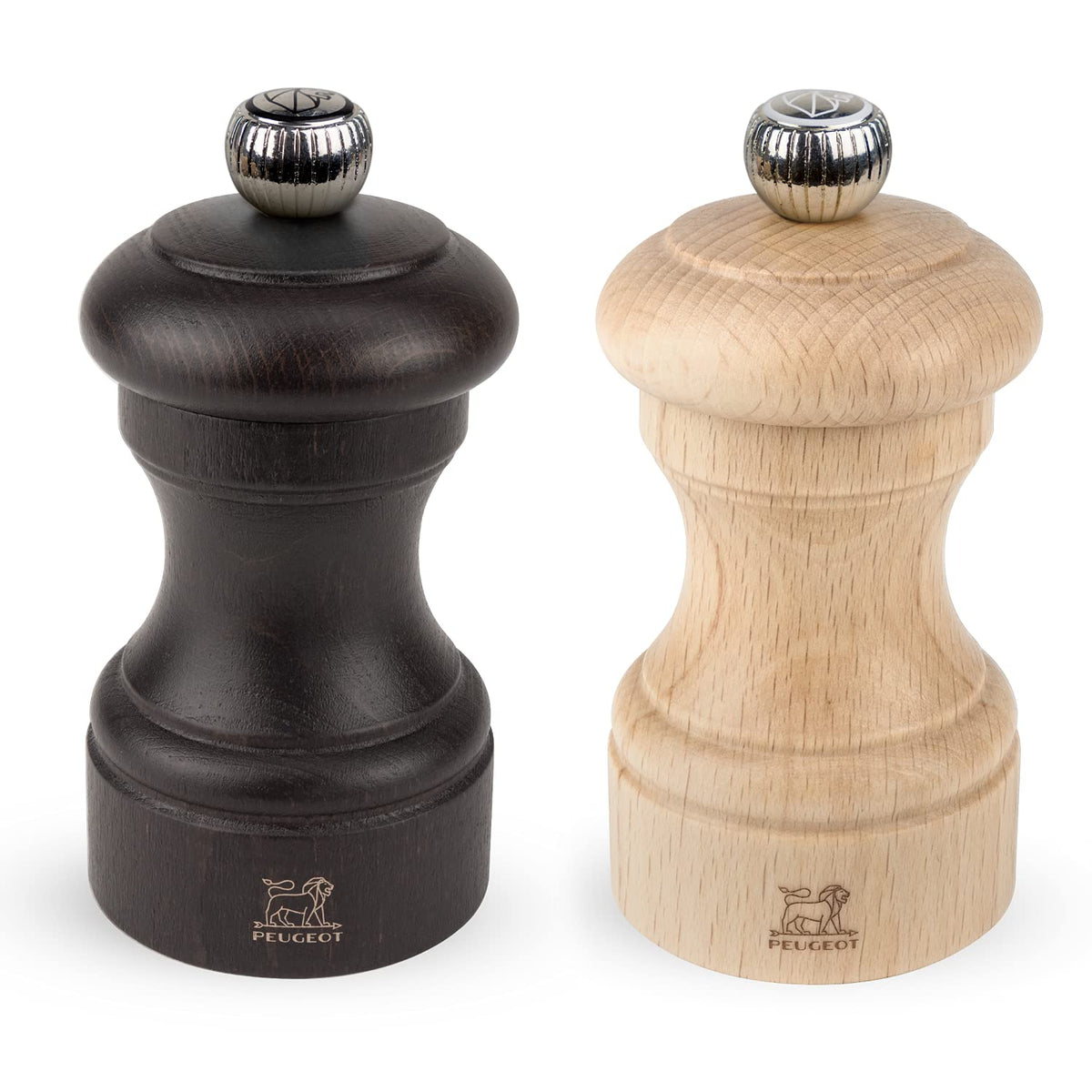 Peugeot Bistro Salt & Pepper Mill, 3,94In, Chocolate And Natural