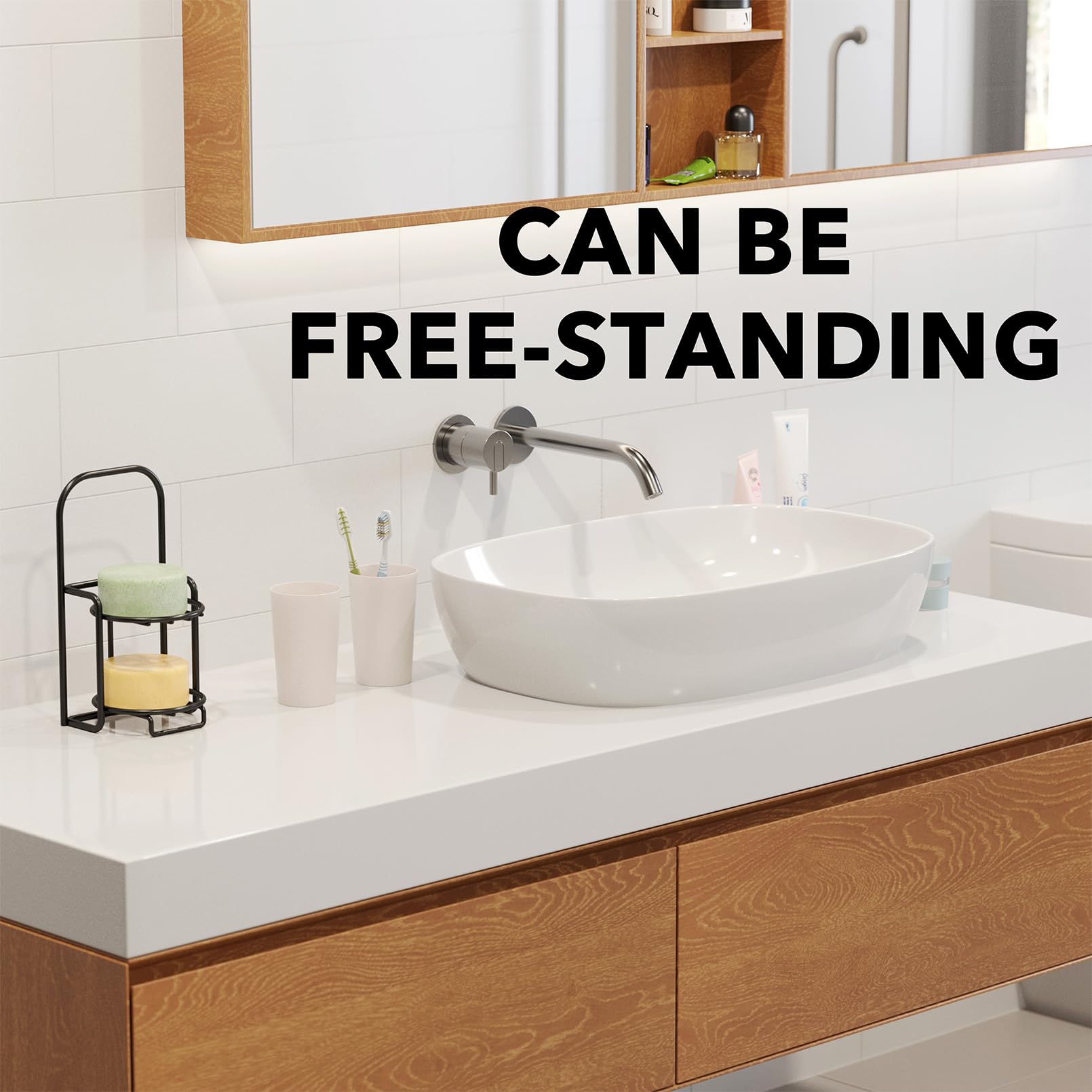 Spaceaid 2 Tier Shampoo Bar Holder For Shower, Self Draining Soap Bar Holders Caddy For Bathroom Wall And Kitchen Sink, Shampoo