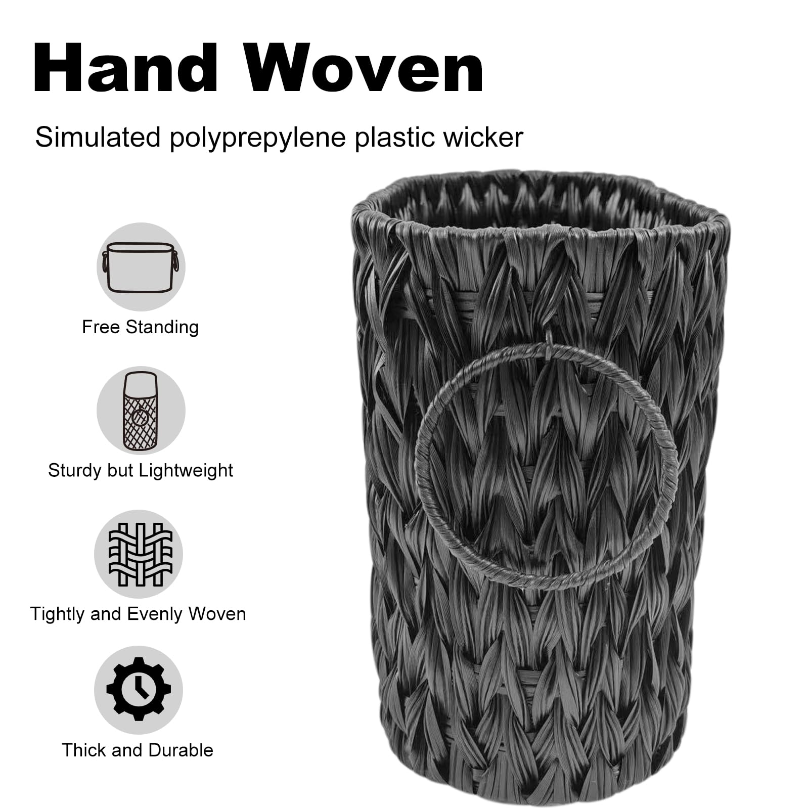 Coeusy Toilet Paper Storage Basket,Large Free Standing Toilet Paper Organizer,Extra Toilet Paper Holder For Up To 9 Mega Rolls,W