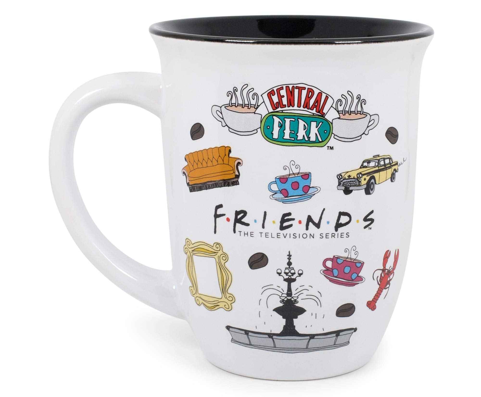 Friends Logo Icon Toss 16Oz Wide Rim Ceramic Mug
