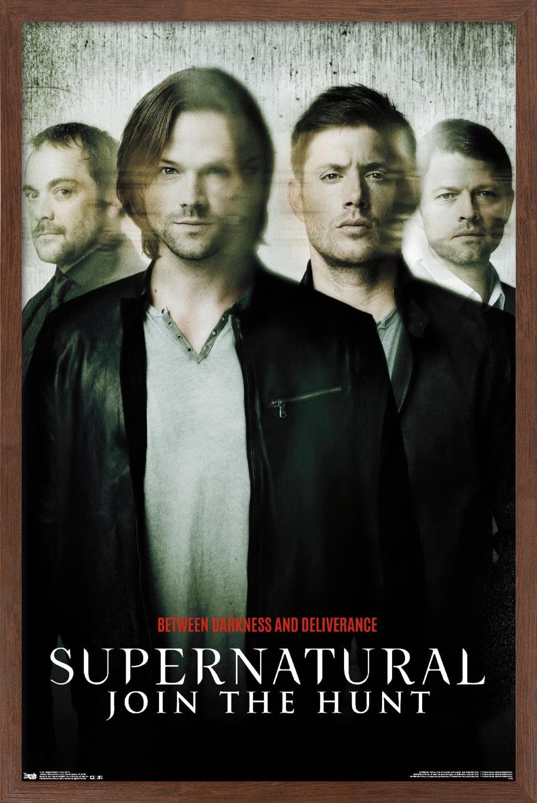 Trends International Supernatural - Key Art 11 Wall Poster, 34L X 22.4W, Mahogany Framed Version