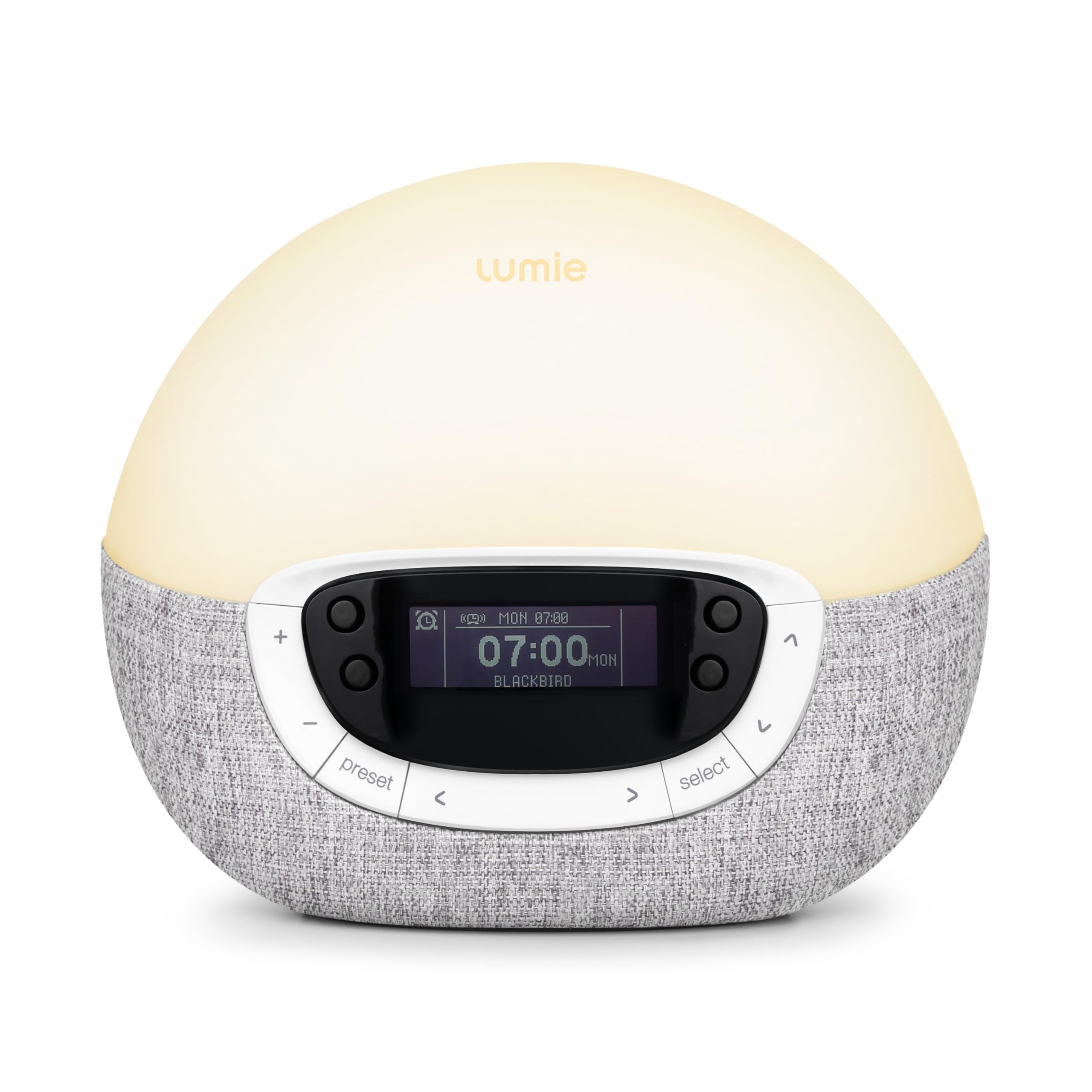 Lumie Bodyclock Shine 300 - Sunrise & Sunset Alarm Clock - Bedside Lamp with Custom Light Duration - Wake-Up, Night & Reading Li