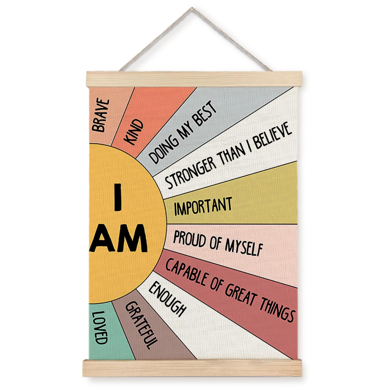 Supwhd Positive Affirmations Wall Decor, Inspirational Add Up To Big Results Wall Art Framed, Motivational Quotes Wall Art For H