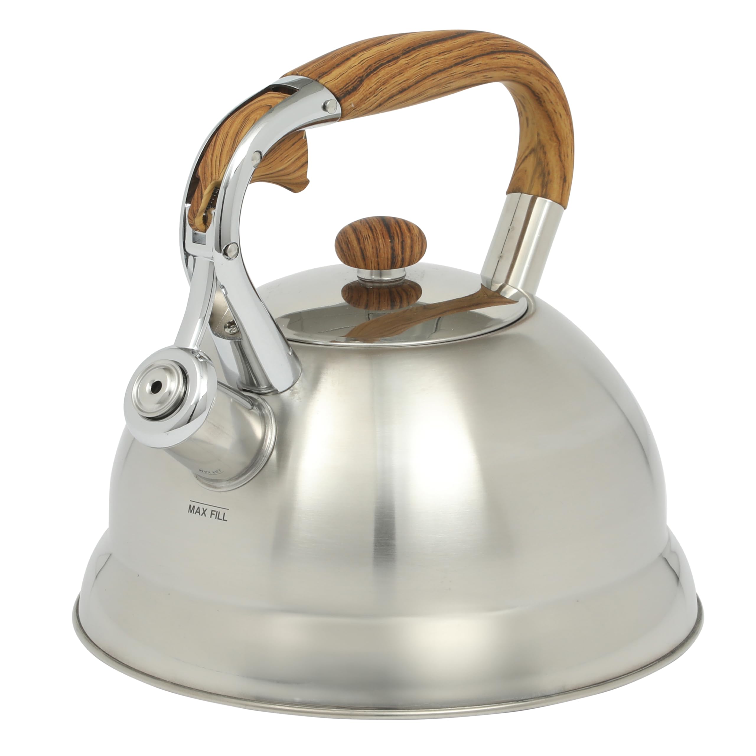 Mr. Coffee Woodmont 2-Quart Stainless Steel Tea Kettle W/Wood Handle