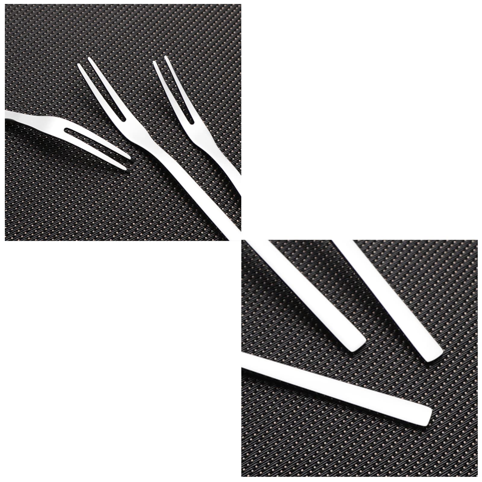 Lesbin 12-Piece 2-Prong Fork  Stainless Steel Fruit Forks  5.4-Inch