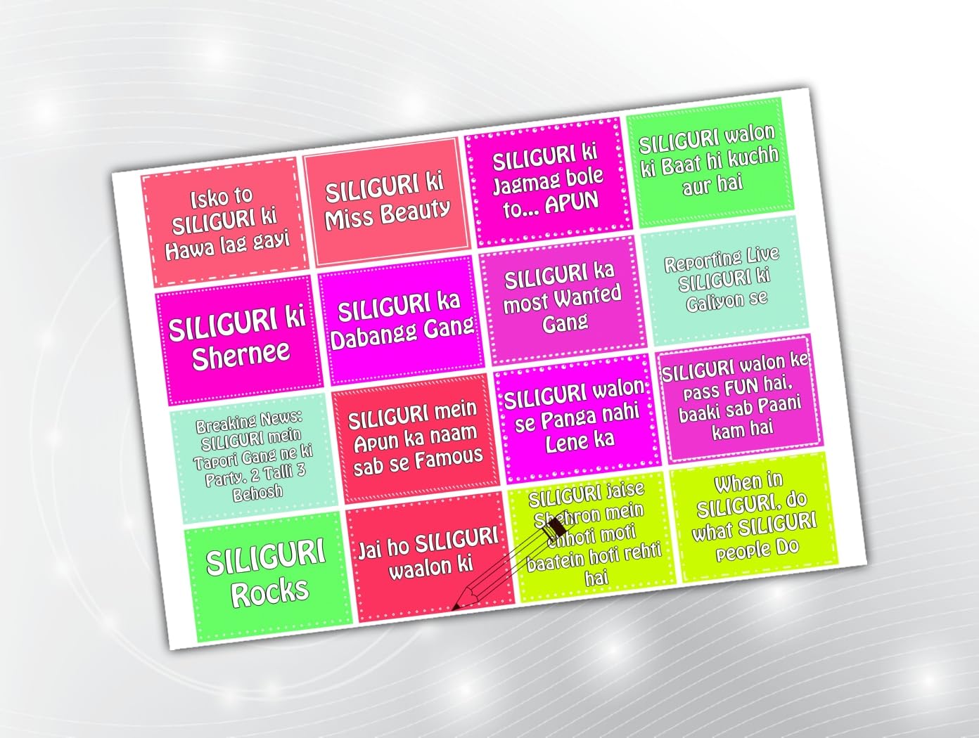 PartyStuff Props  SILIGURI City Speech Bubbles (16 Piece)