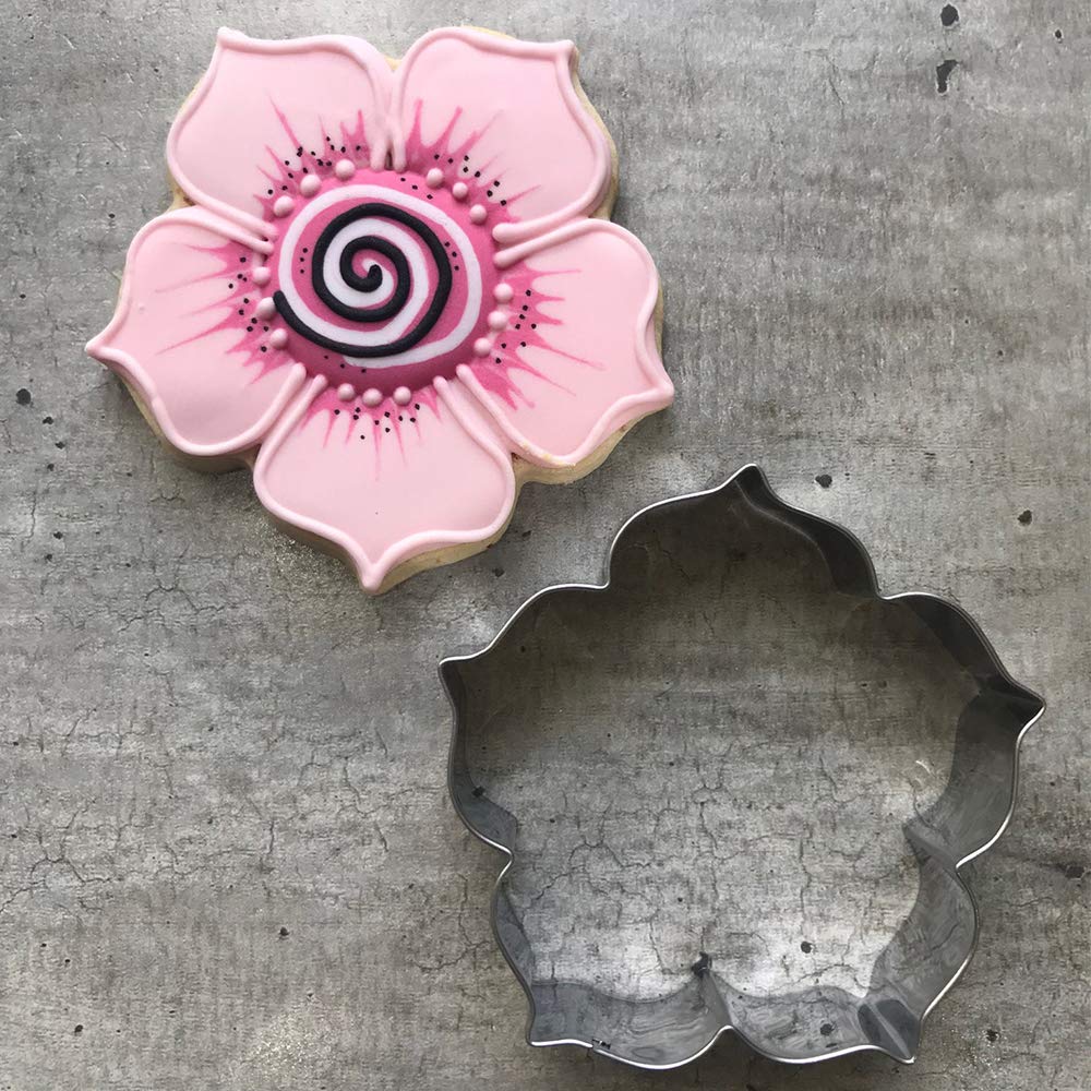 Liliao Spring Kapok Flower Cookie Cutter - 3.5 X 3.5 Inches - Stainless Steel