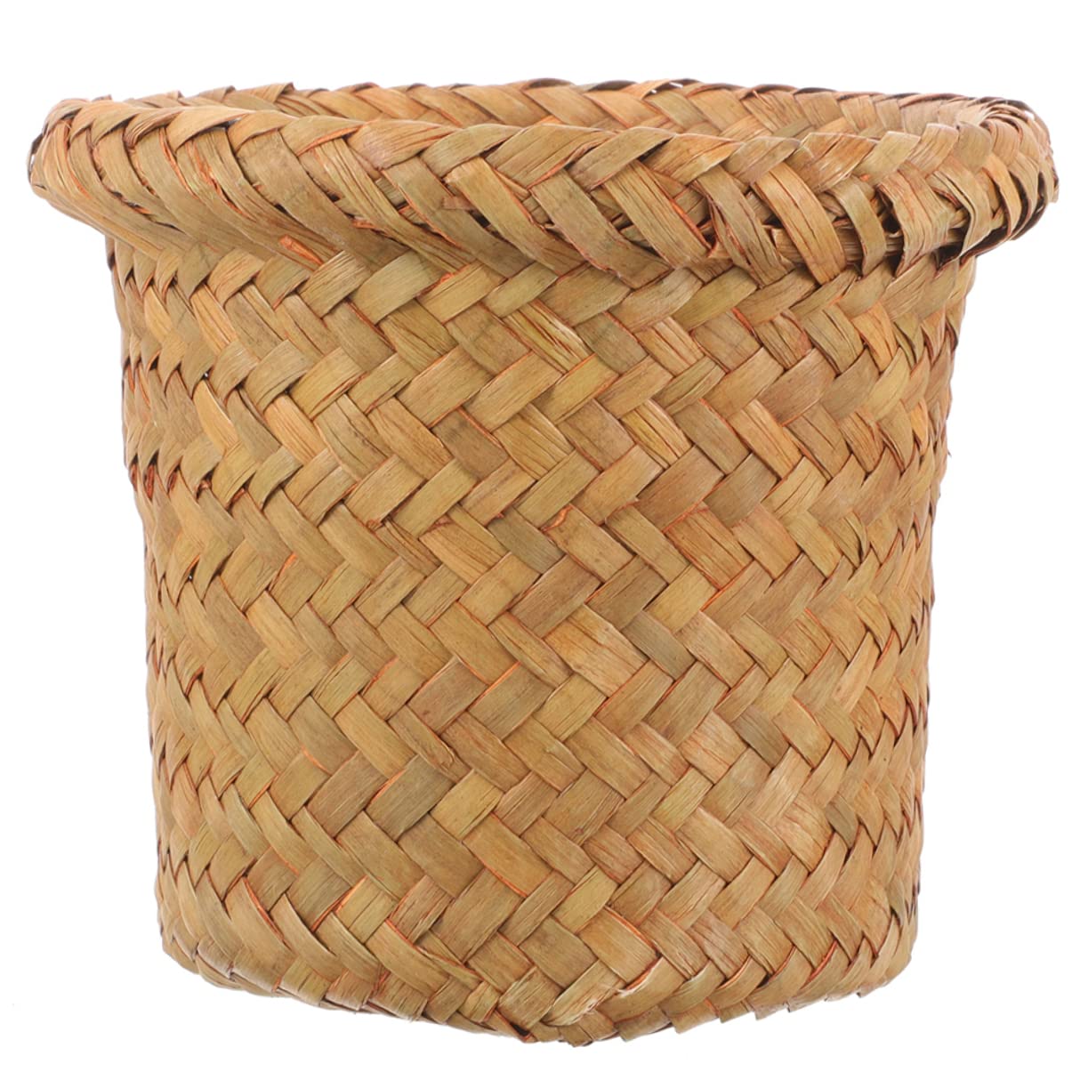 MAGICLULU Wicker Trash Can Seagrass Weaving Basket Woven Laundry Basket for Bathroom Kitchen Bedroom