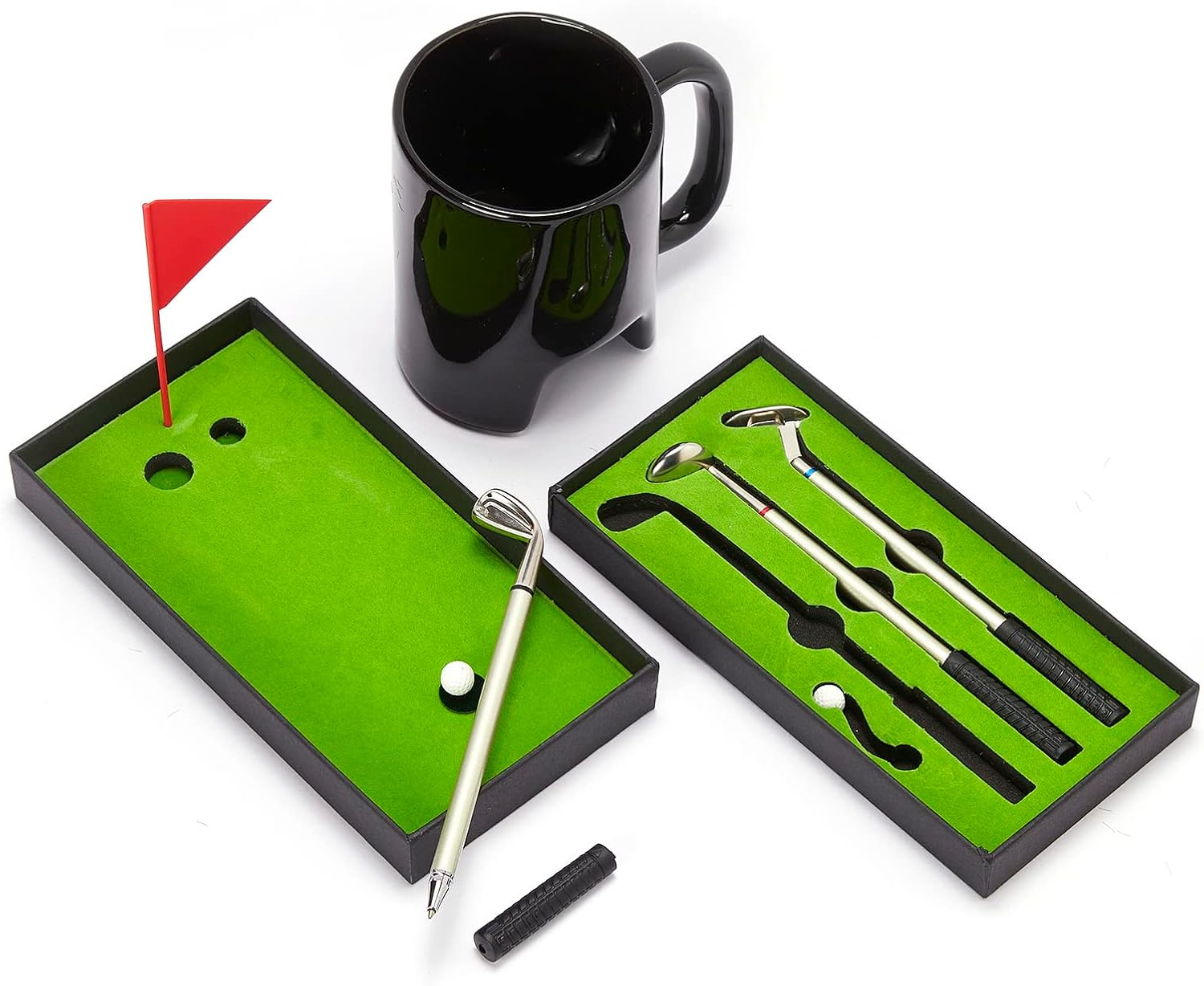Golf Pen & Putter Mug Gift Set – Mini Golf Desk Game for Men