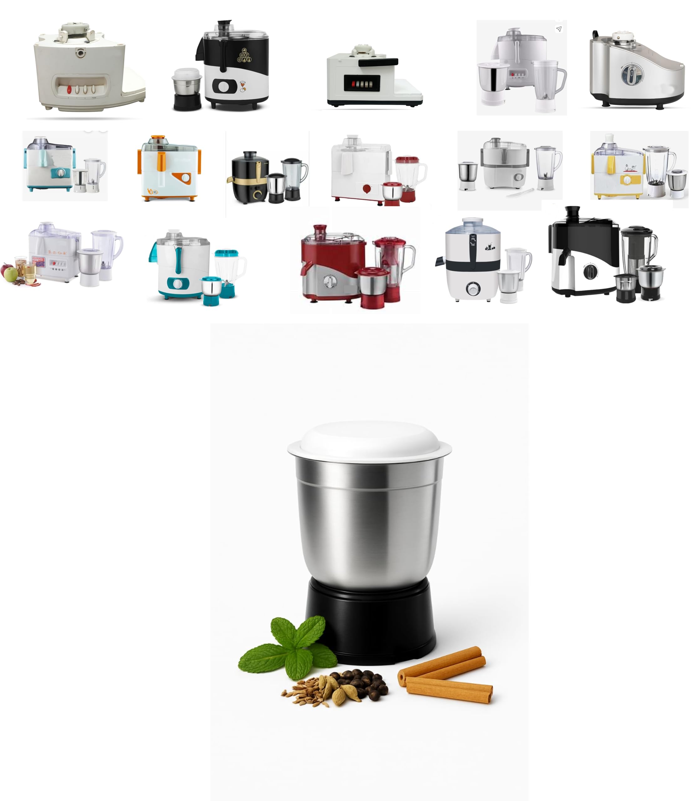 800ml Juicer Mixer Grinder Jar | Medium Multipurpose Jar Compatible with Maharaja, Orient, Bajaj, Singer, Pigeon, Lazer, Jaipan,
