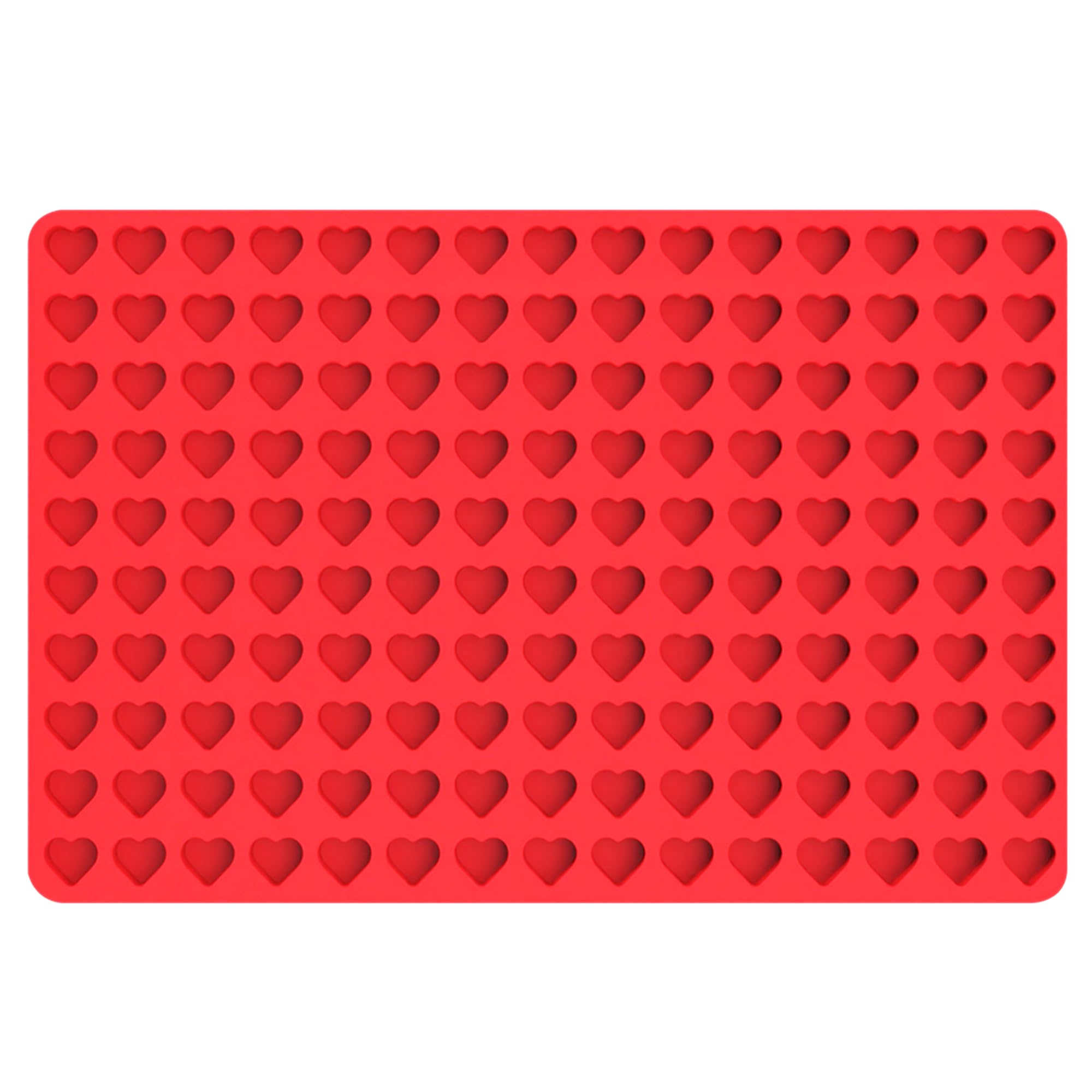 Sofliym Mini Heart Silicone Molds For Chocolate, Hard Candy, Cream Cheese Mint Molds With Scraper (Small Heart)