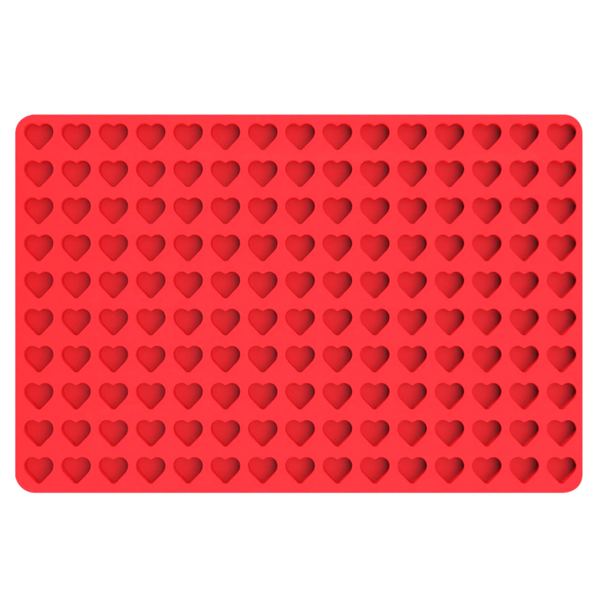 Sofliym Mini Heart Silicone Molds For Chocolate, Hard Candy, Cream Cheese Mint Molds With Scraper (Small Heart)