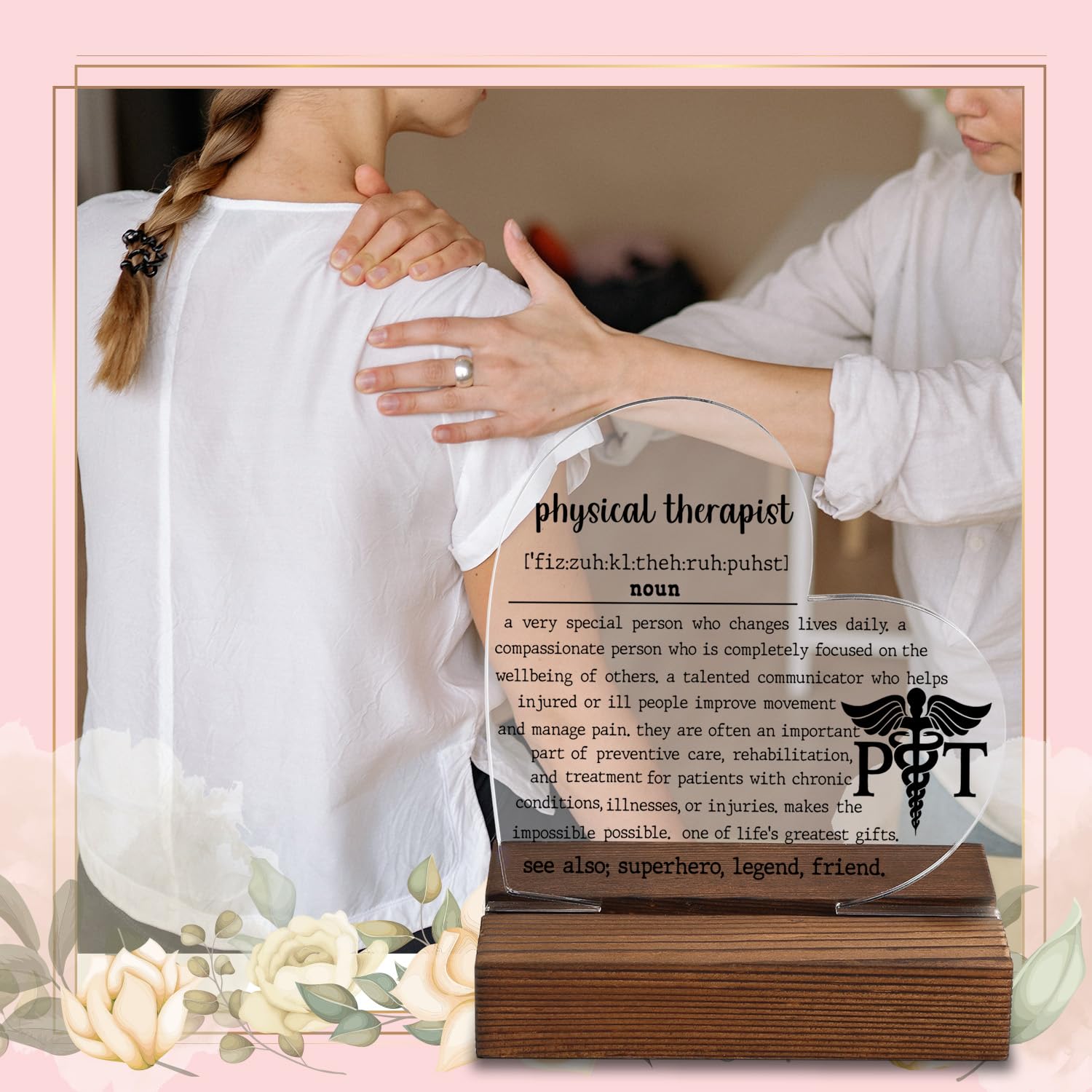 Physical Therapist Gifts, Thank You Gifts for Physical Therapist, Physical Therapist Plaque, Physical Therapist Office Desk Deco