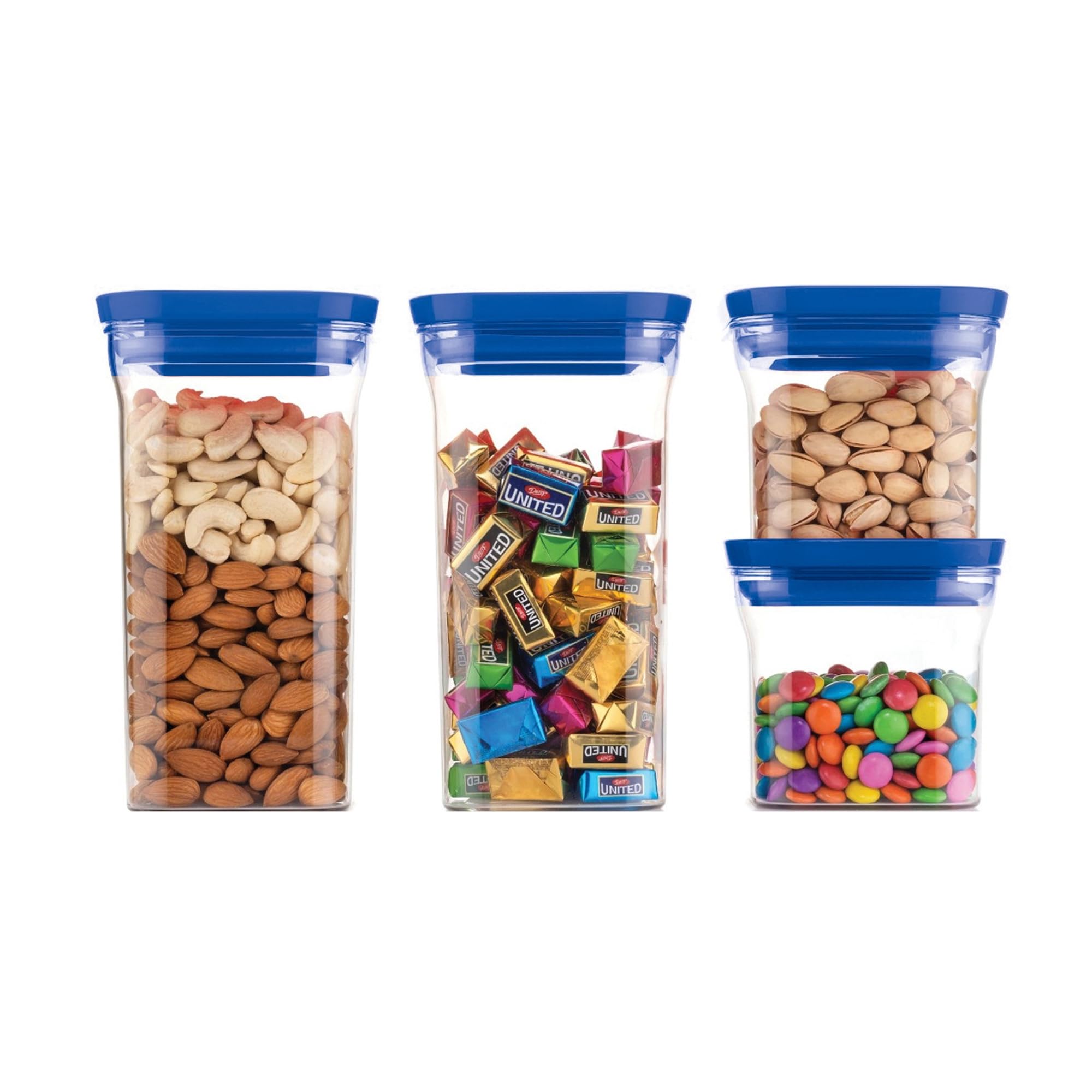 Sulfar Multicolor Storage Container Set | Durable, Unbreakable Plastic, Air Tight Seals | Perfect For Food And Kitchen Storage |