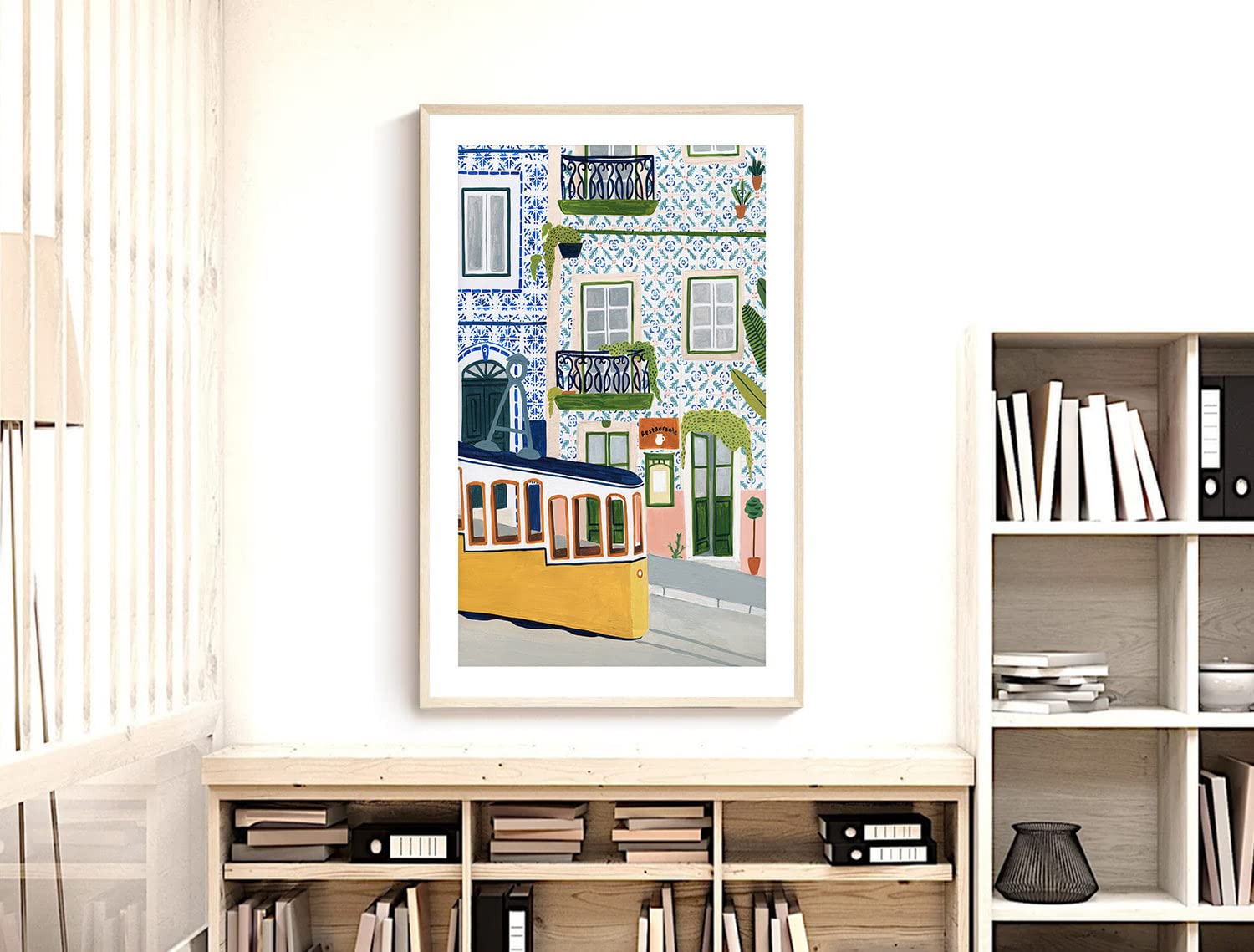 Nationcog Lisbon Portugal Art Print, Travel Print, Portugal Travel Poster, Travel Gift, Europe Print, Housewarming Gift, Home De