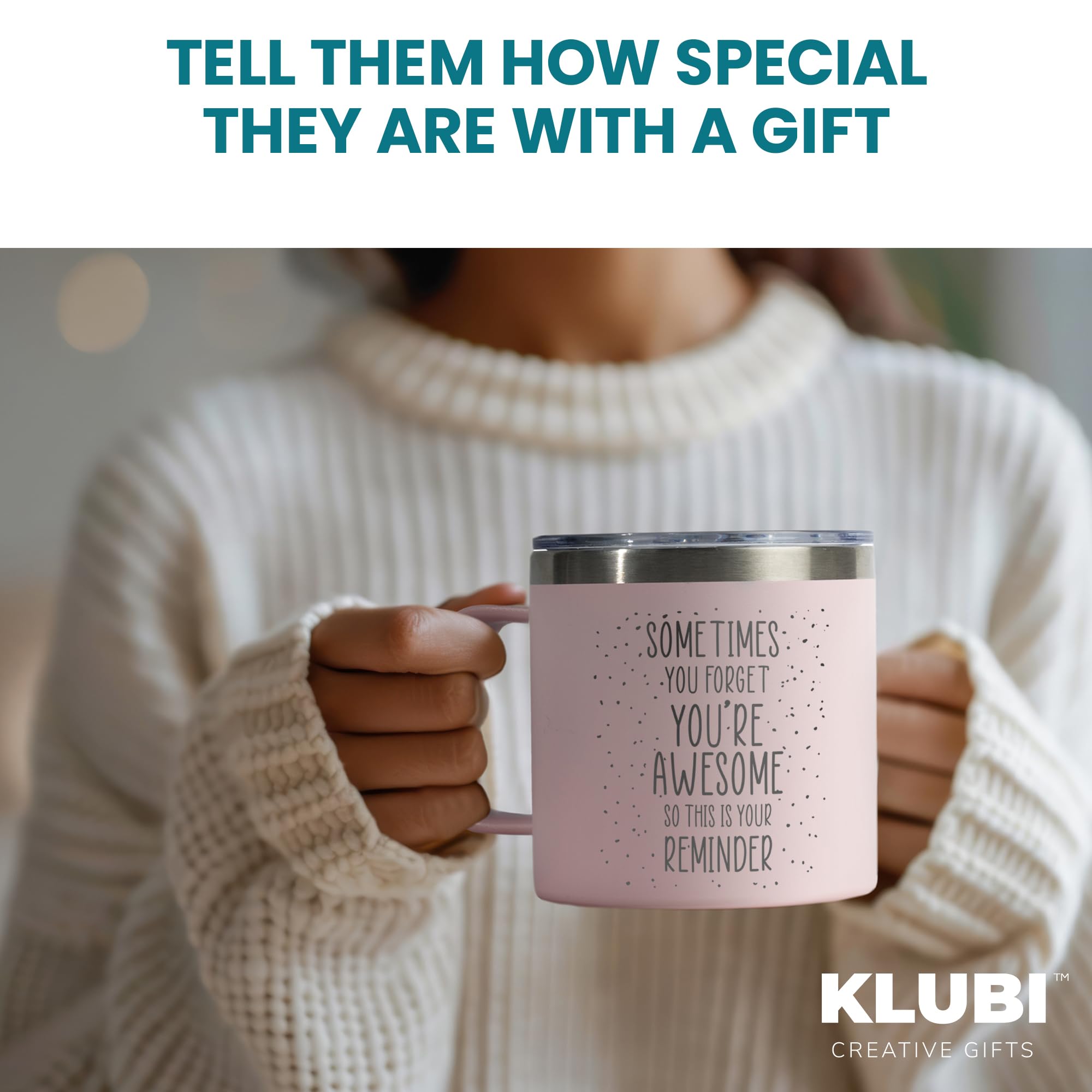 Klubi Cute Pink Birthday Gifts For Women - Sometimes You Forget Your Awesome Gifts For Women Valentines Day Gifts For Her Gifts