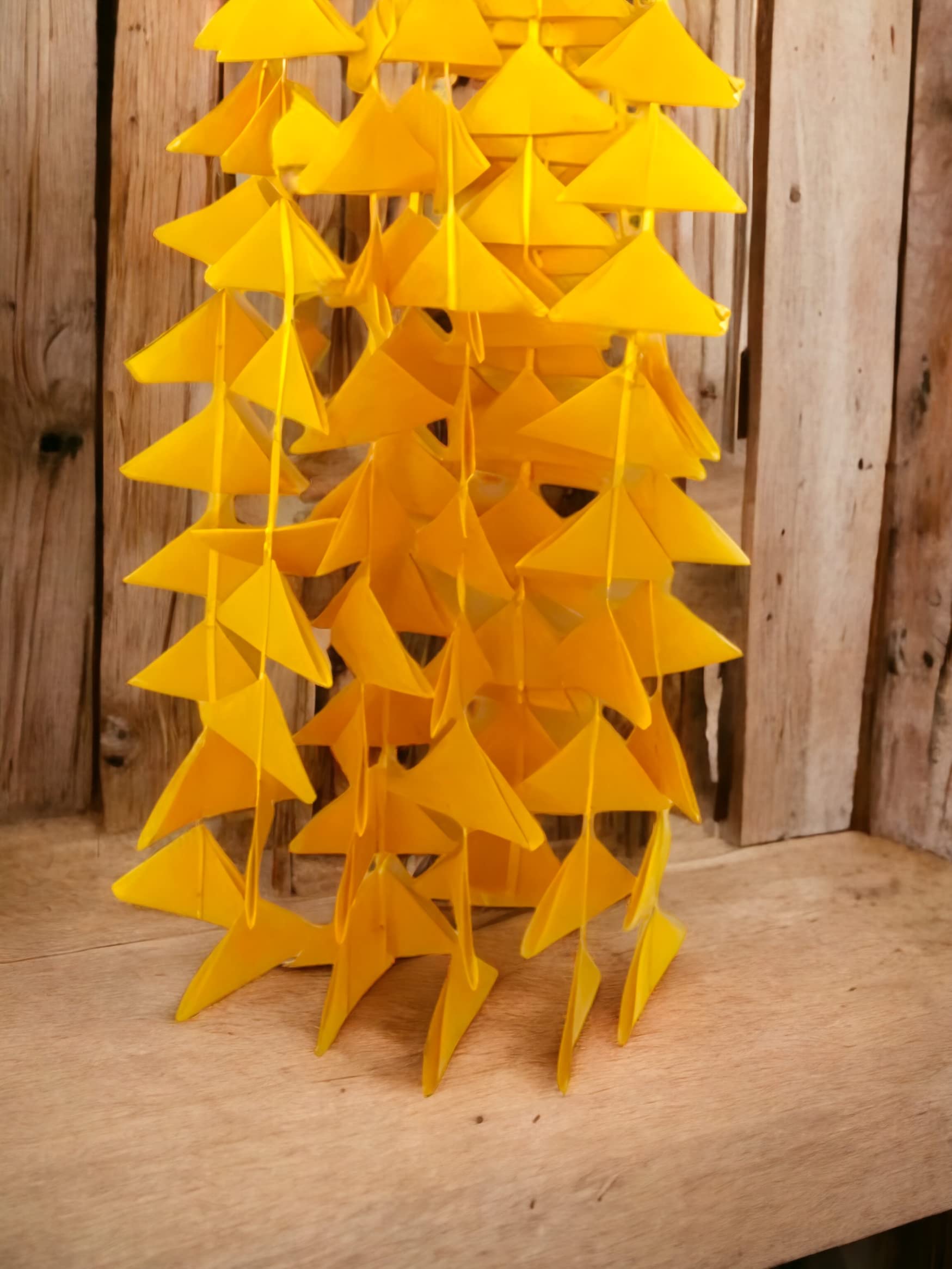 Abhaas Decorative Triangle Felt Fabric Garlands Handmade 4ft. Hanging Toran Indian for Mehndi, Haldi, Wedding, Party Dcor/Backdr