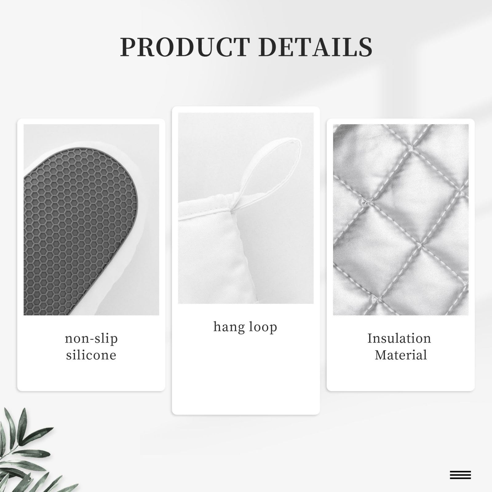 Mifsoiavv Retro 70S Style Flower Oven Mitts And Pot Holders Sets Silicone Kitchen Mitts Potholders Heat Resistant 4Pcs Oven Glov