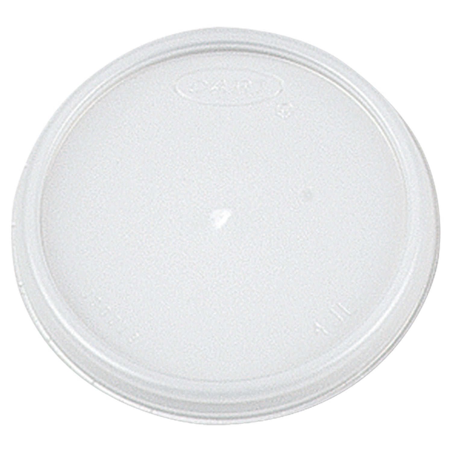 Plastic Lids, 4Oz Cups, Translucent, 100/Sleeve, 10 Sleeves/Carton