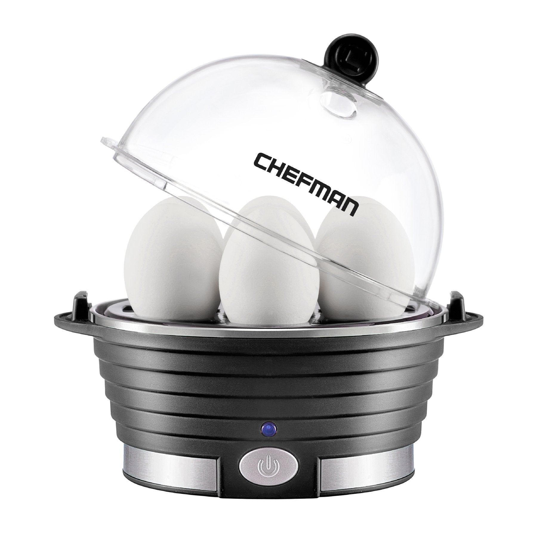 Chefman Egg-Maker Rapid Poacher, Food & Vegetable Steamer, Quickly Makes Up To 6, Hard, Medium Or Soft Boiled, Poaching/Omelet T