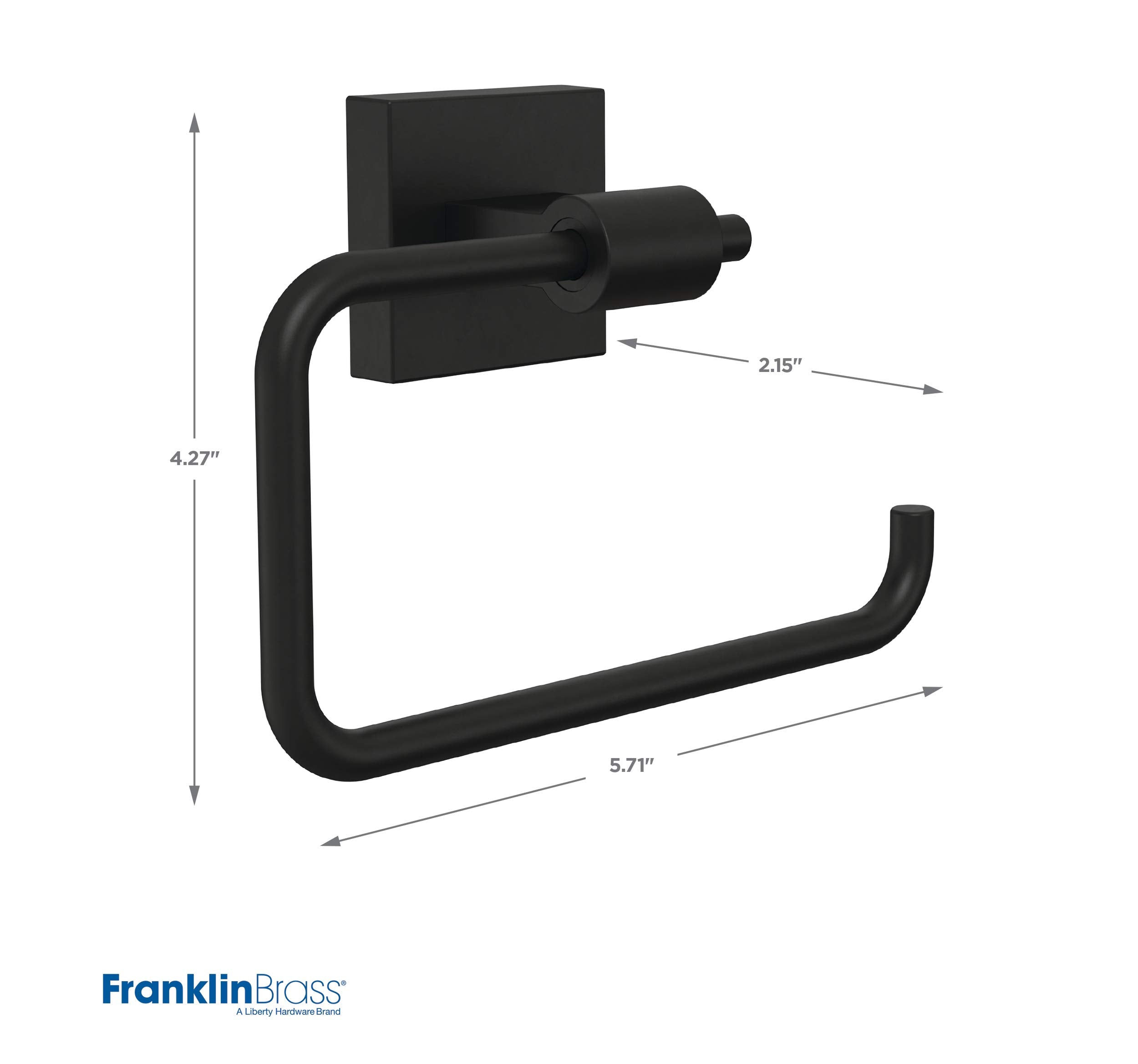 Franklin Brass MAX50-FB Maxted Toilet Paper Holder in Matte Black