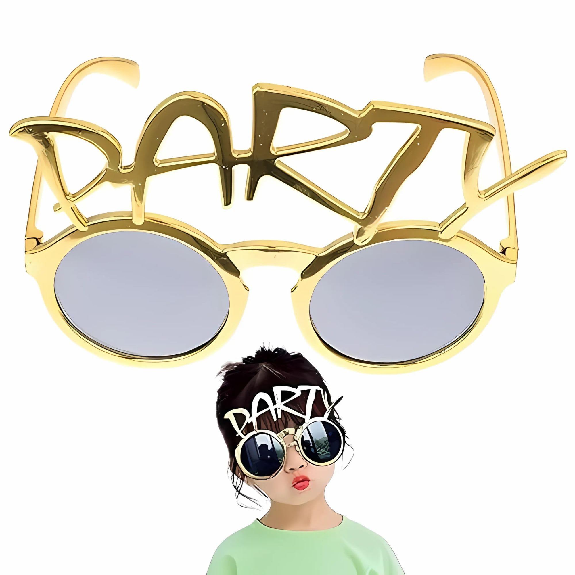 MONKEYTAIL Party Text Glasses | 1 pc | Fun Eyewear for Birthdays, Bridal Showers, Haldi, Bachelorette Parties, Photo Booths & 