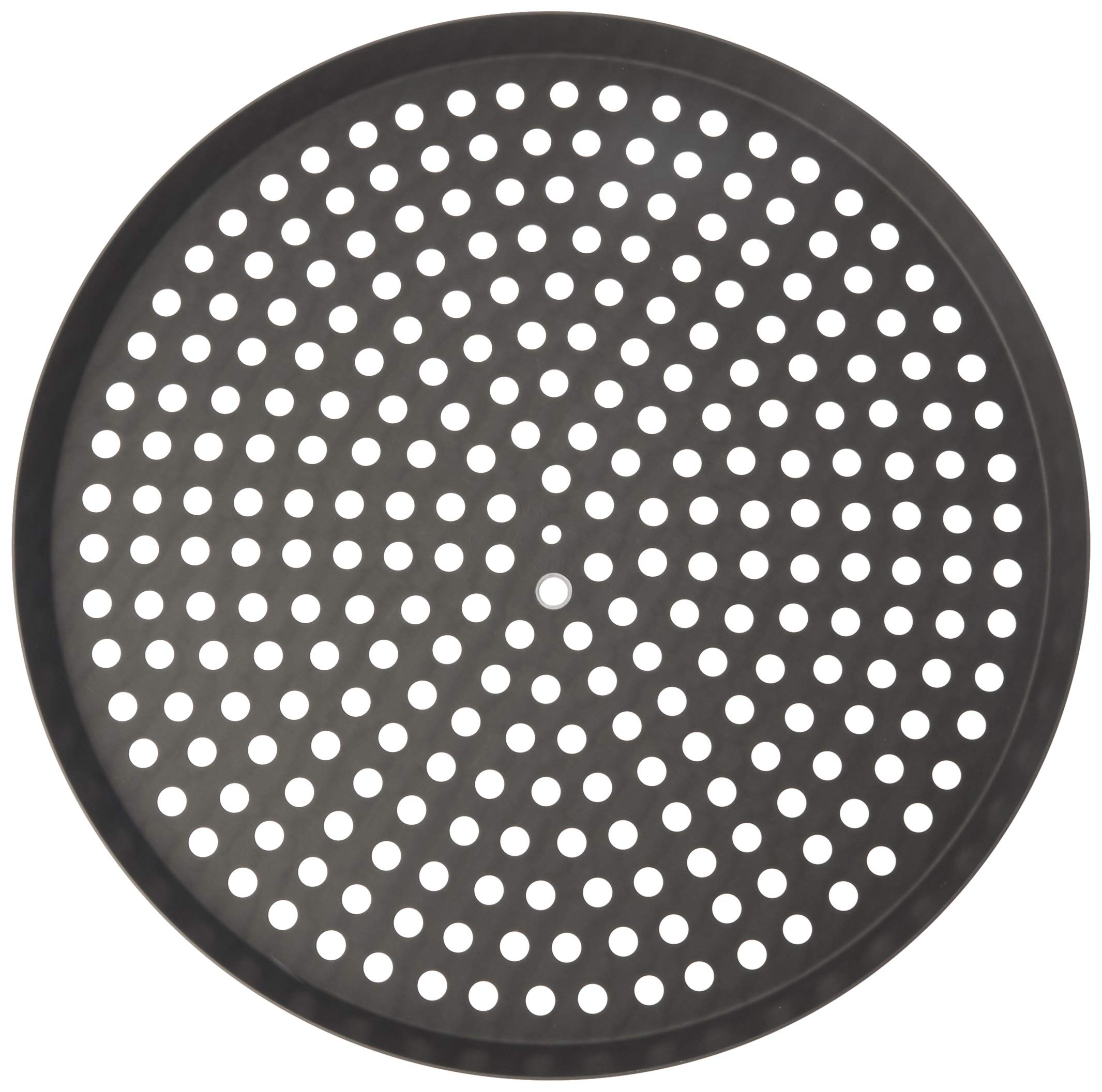 Lloyd Pans Perforated Pizza Cutter Pan, Pre-Seasoned Pstk, Anodized Aluminum, 14 Inch By .75 Inch Deep