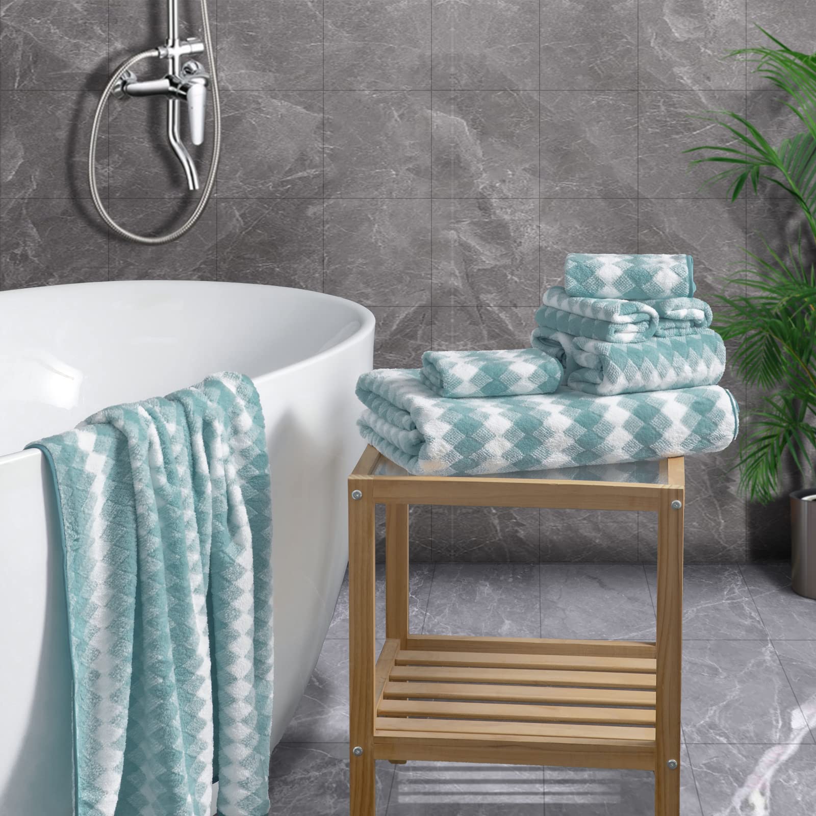 Bath Towel Set 4Pack-35X70 Towel,600Gsm Ultra Soft Microfibers Bathroom Towel Set Extra Large Plush Bath Sheet Towel Highly Abso