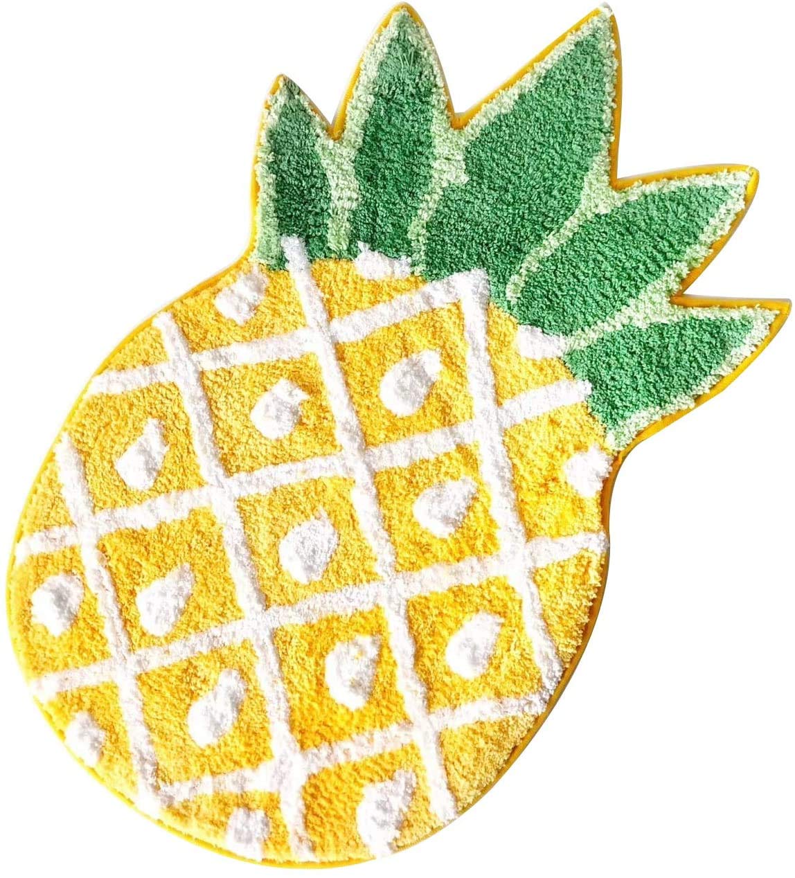 Pineapple Door Mat, Non-Slip Area Rug Cartoon Pineapple Welcome Rug for Home Decor Living Room Bedroom Bathroom Fruit Indoor Mat