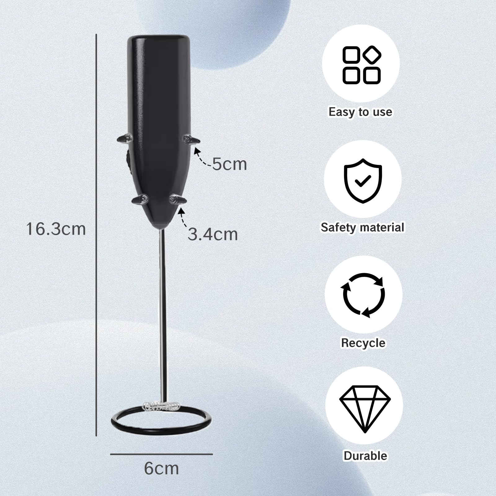 Yafiygi Frother Stand Kitchen Milk For Coffee Stainless Steel Stand Fits For Multiple Types Of Coffee Frothers - Heavy Duty Stan