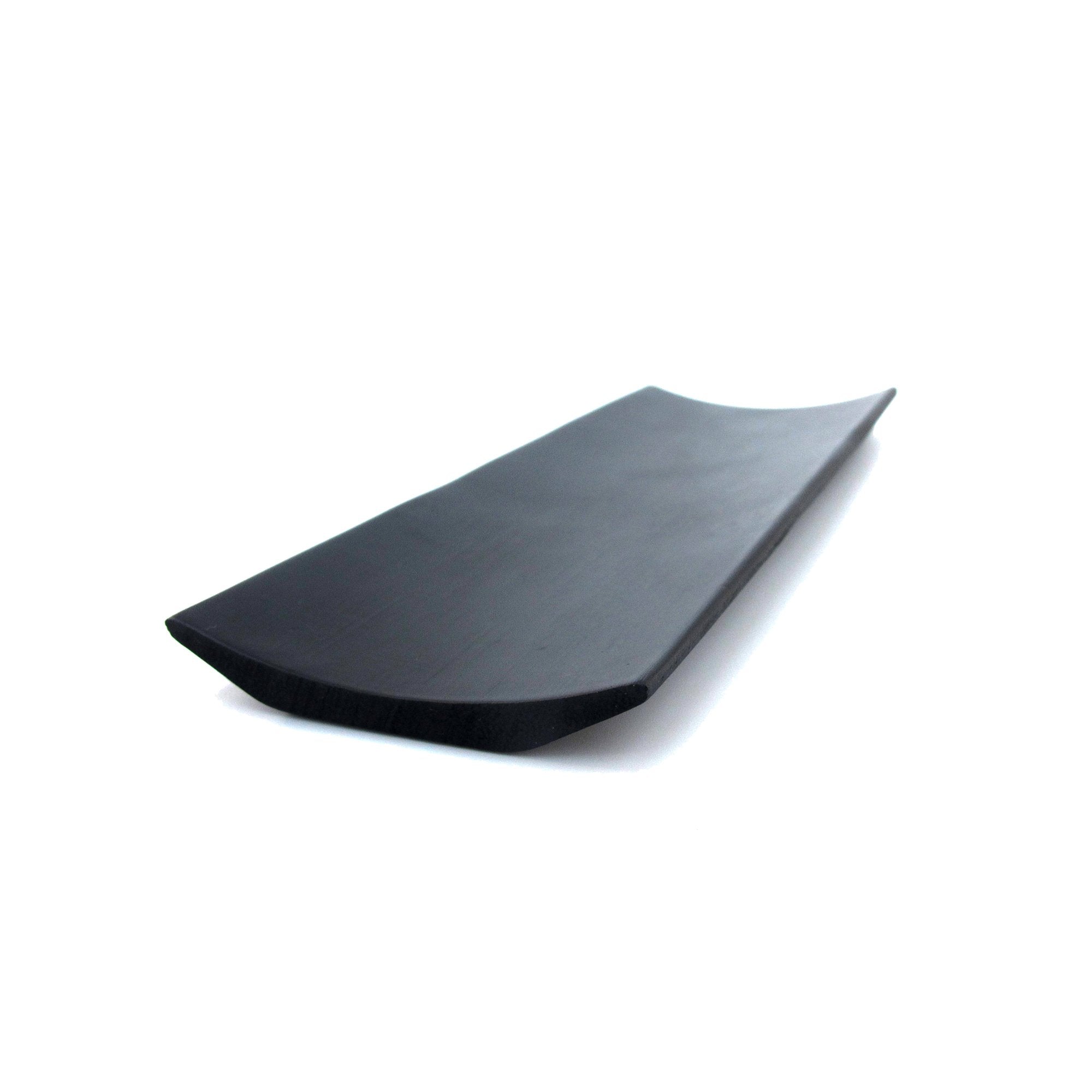 Reusable Bamboo Black Rectangle Sushi Serving Tray Plate 7'' X 2.8'' - 10 Pieces