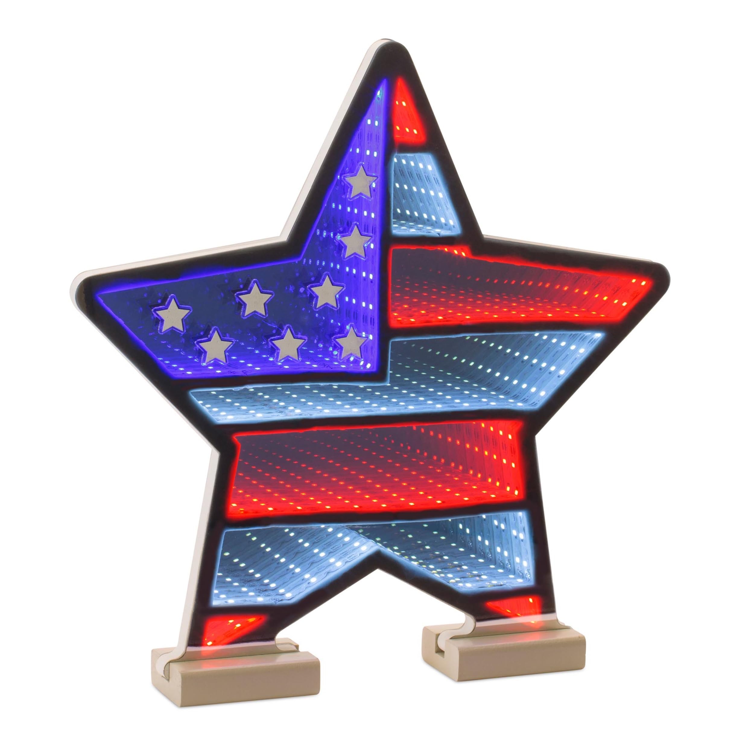 Star Flag Ekkolight 13.5H Acrylic UL Plug
