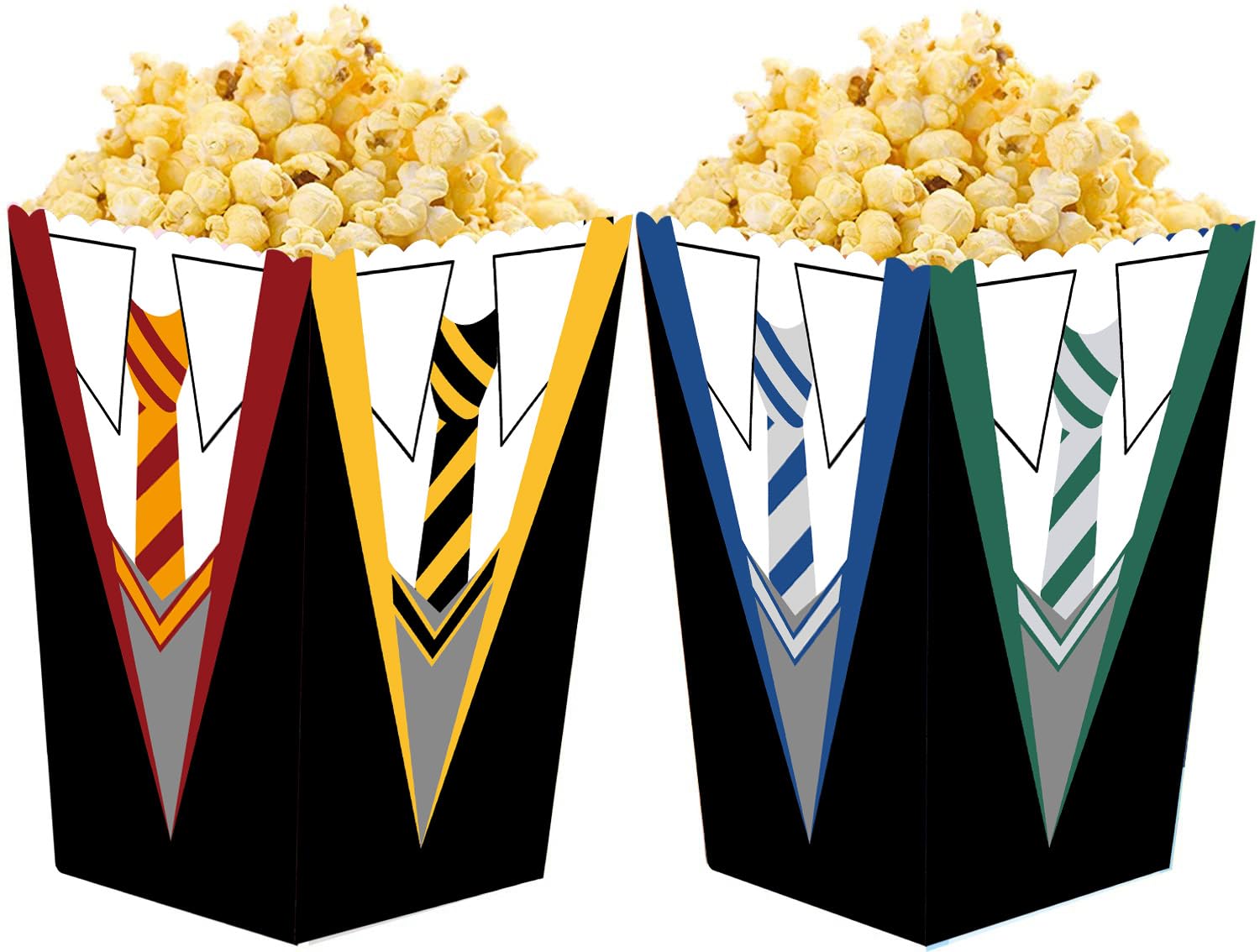 24 Pcs Magical Wizard Party Popcorn Box, Party Candy Cookie Box- Snack Containers For Baby Shower Harry Themed Birthday Party Su