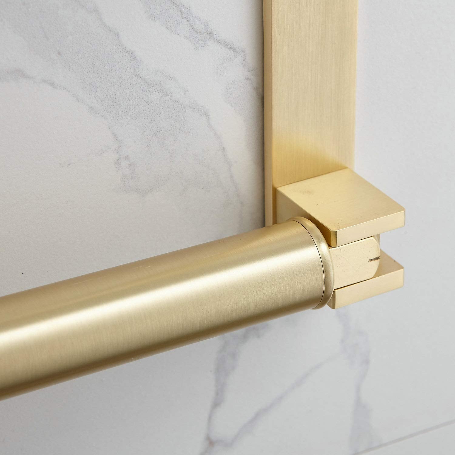 Newrain Folding Wall Mounted Clothes Hanger Rack Clothes Hook Solid Brass With Swing Arm Holder Clothing Hanging System Closet S