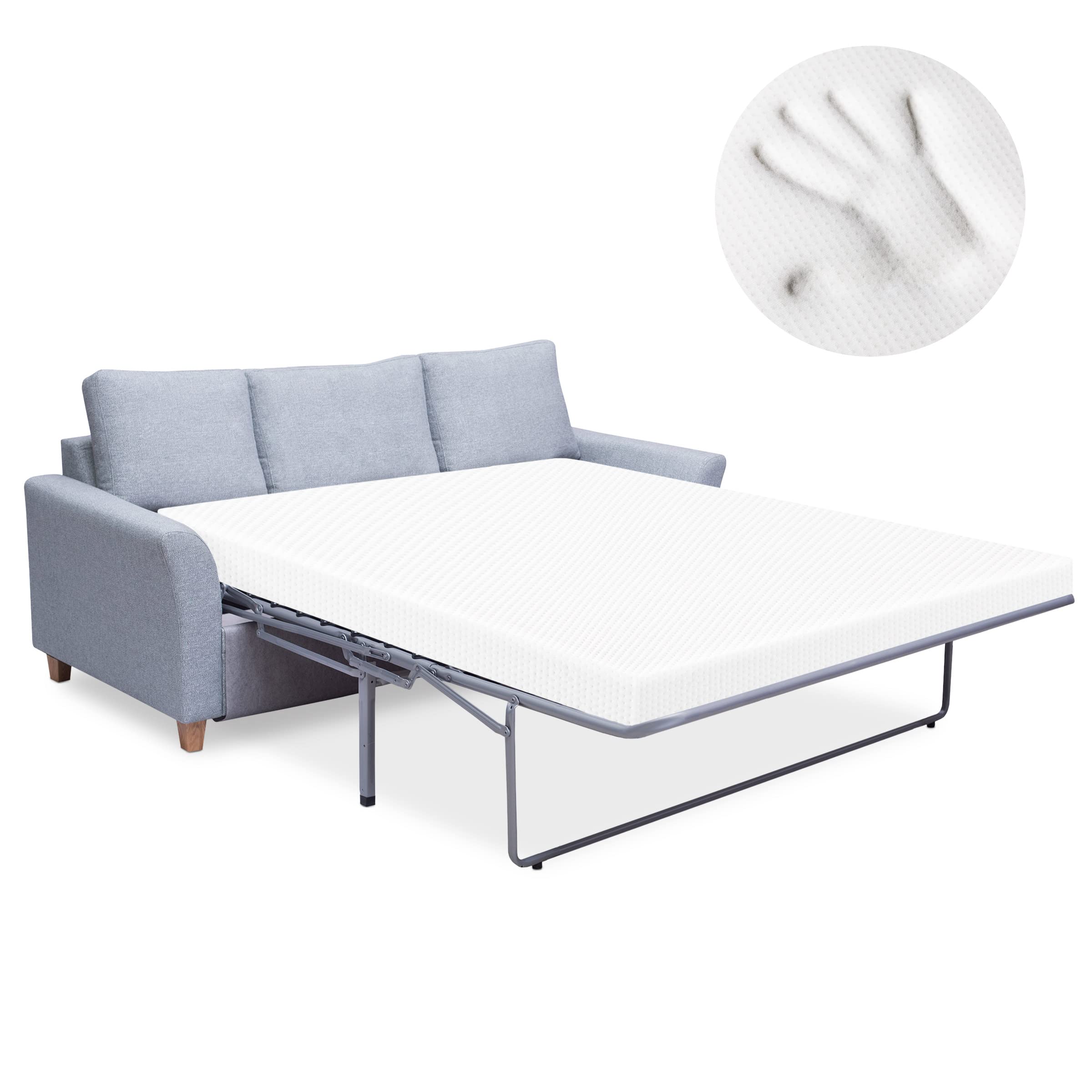 Heyward Premium Memory Foam Sofa Bed Replacement Mattress For Queen Size Sleeper | 4.5    Inch | Certipur-Us Certified | Washabl