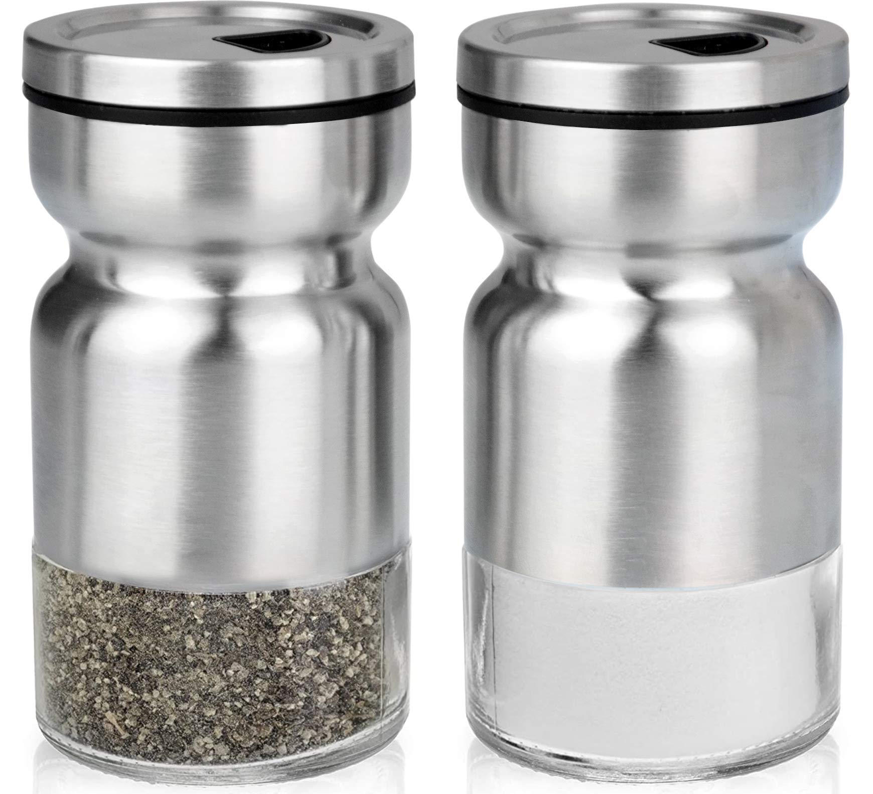 Cuisinox Stainless Steel Salt And Pepper Shakers Set, 4'' Each