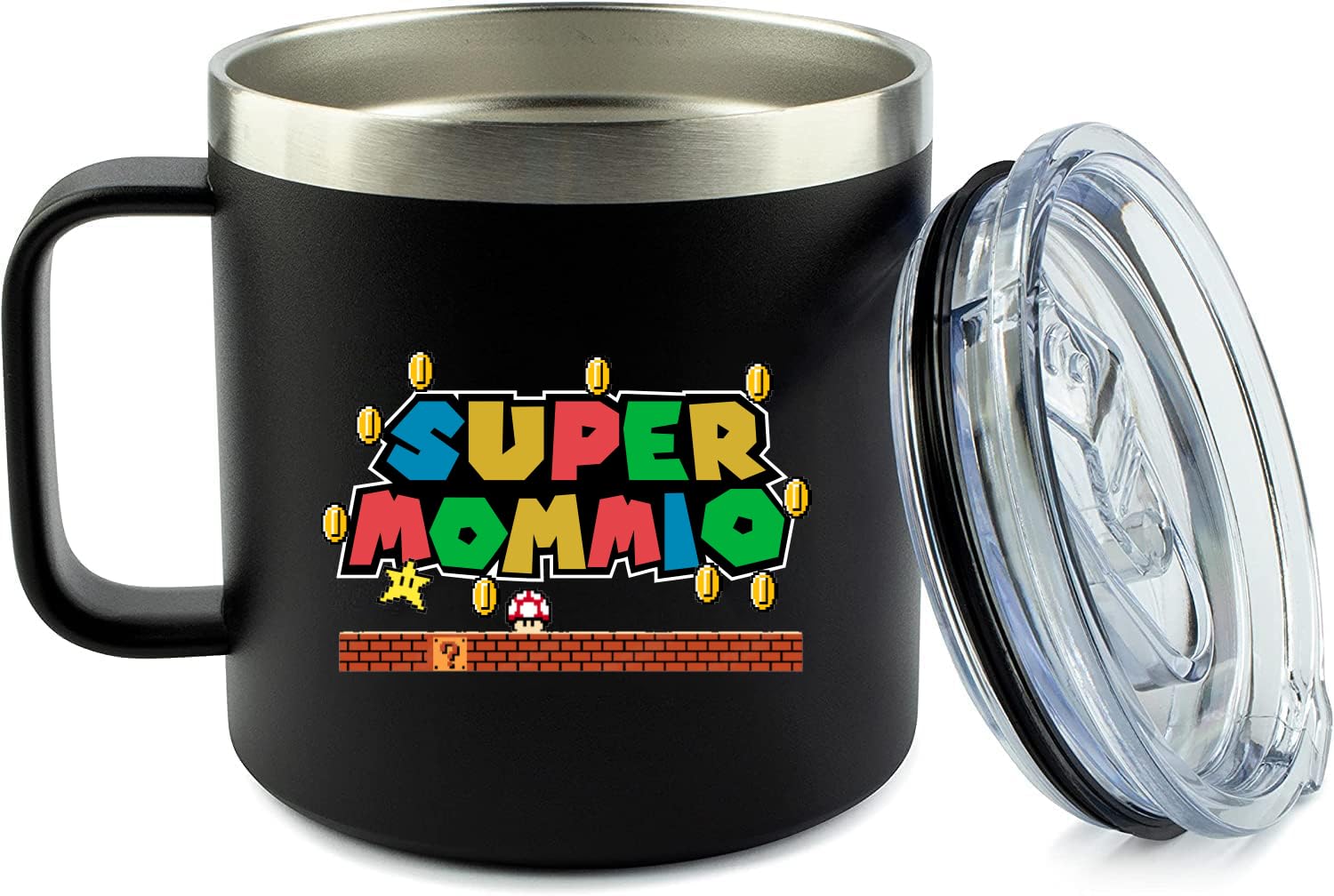Yaco Store 14Oz Mug- Super Mommio | Gifts For Mom For Christmas Mom Birthday Gift - Mom Gifts From Daughter Son - Birthday Gifts