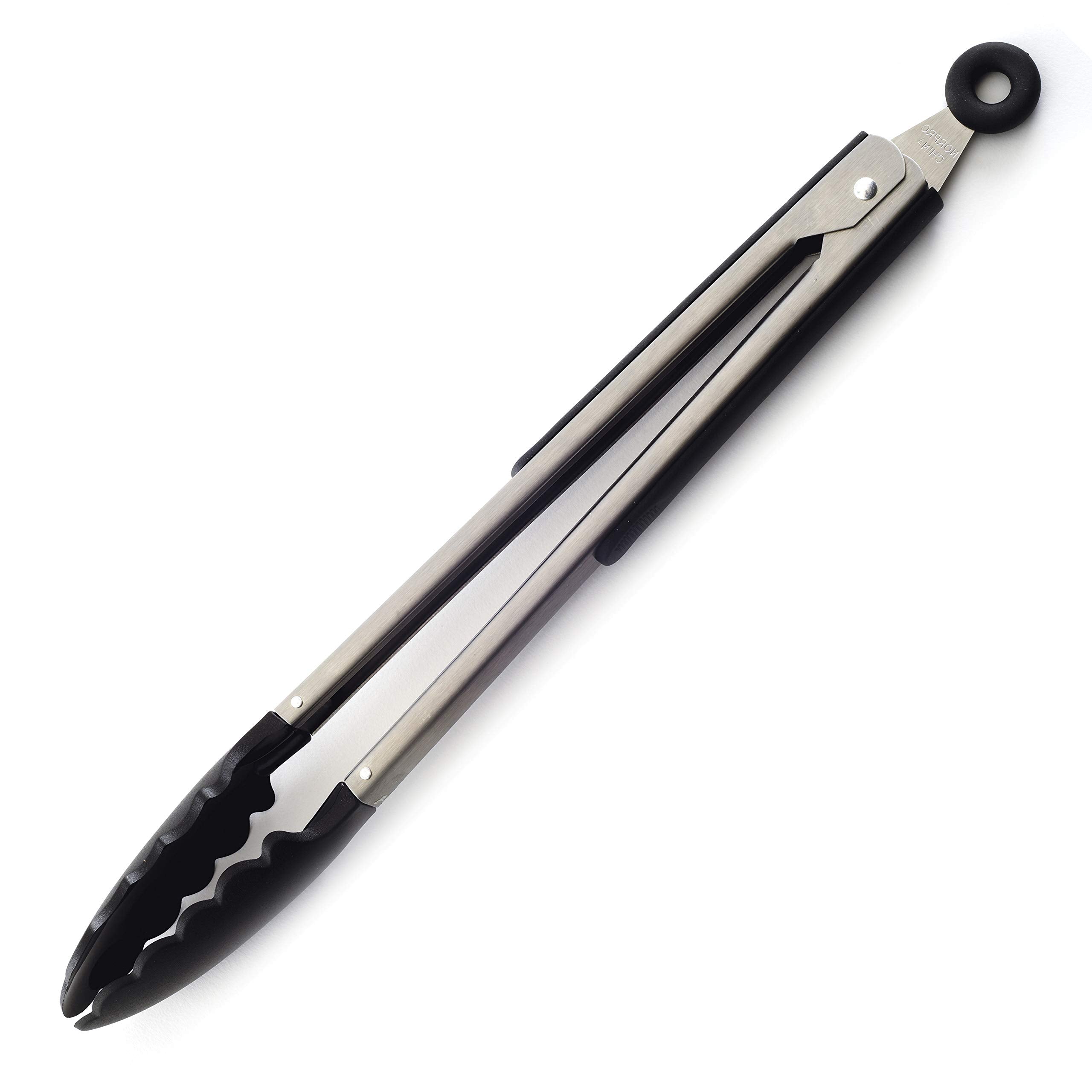 Norpro 12-Inch Grip-Ez Tongs, 12 Inch, Silver