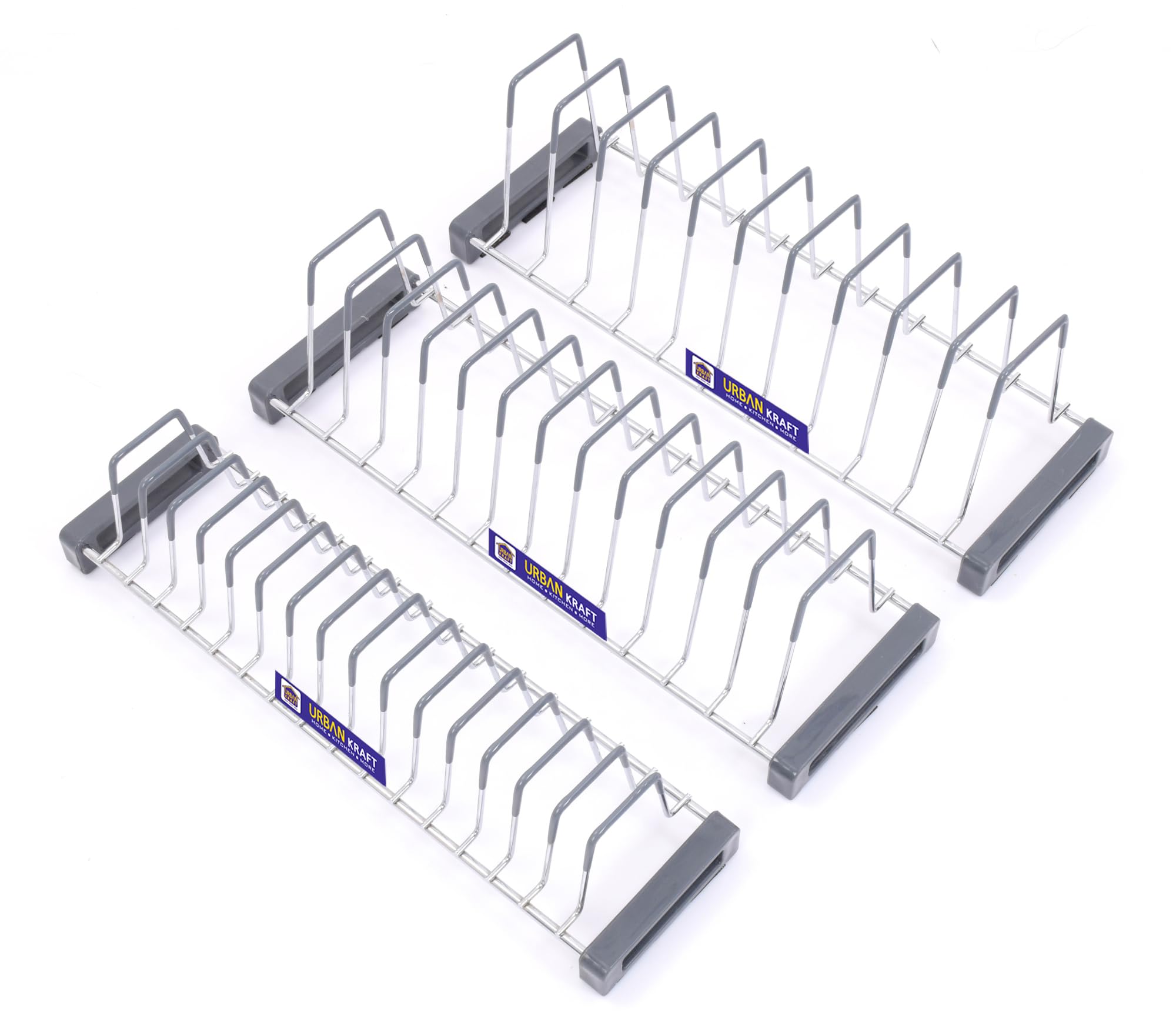 Urban Kraft Modular Kitchen Basket For 20 Inch Plate Fixer Set Of 3 /Tandem Box Drawer Organizer For Kitchen Cabinet |Thali Stan