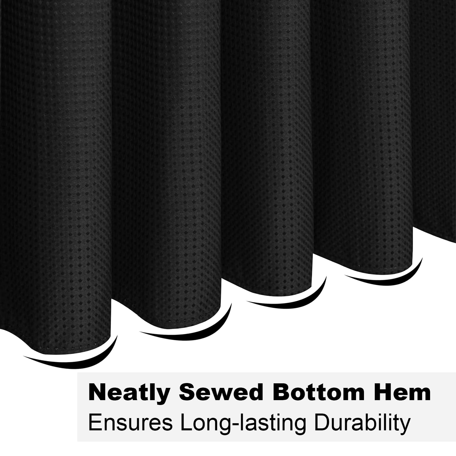 Final Friday Shower Curtain Black Fabric, Waffle Shower Curtains For Bathroom, Hotel Luxury Cloth Bath Curtain Boho Bathroom Dec