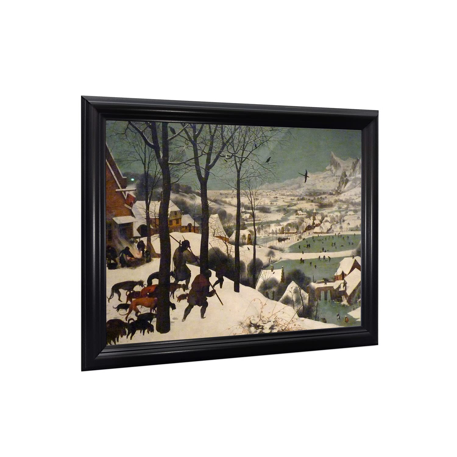 Crossroads Home Dcor Hunters In The Winter Framed Art Print By Pieter Brueghel, Winter Wall Decor, Grace Your Livingroom Or Offi