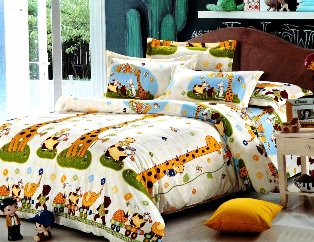 Kids Glace Cotton 1 Piece Single Bed Comforter With Attractive Bag Packing (Multi)