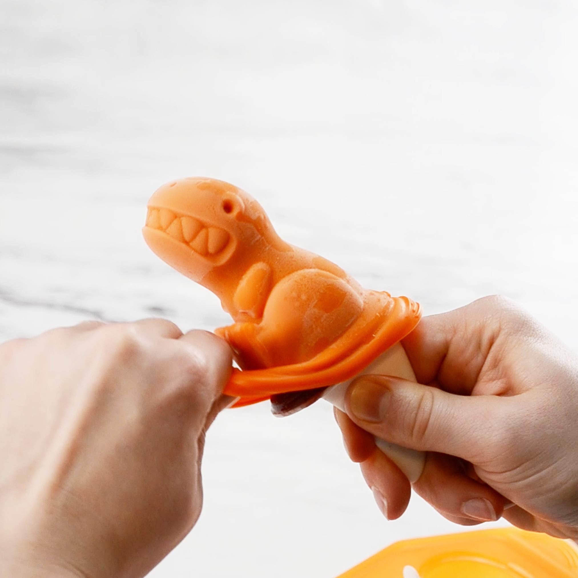 Tovolo Silicone Popsicle Molds With Sticks (Dino) - Ice Pop Molds With 4 Cavities For Homemade Flavored Ice Pops & Frozen Snacks