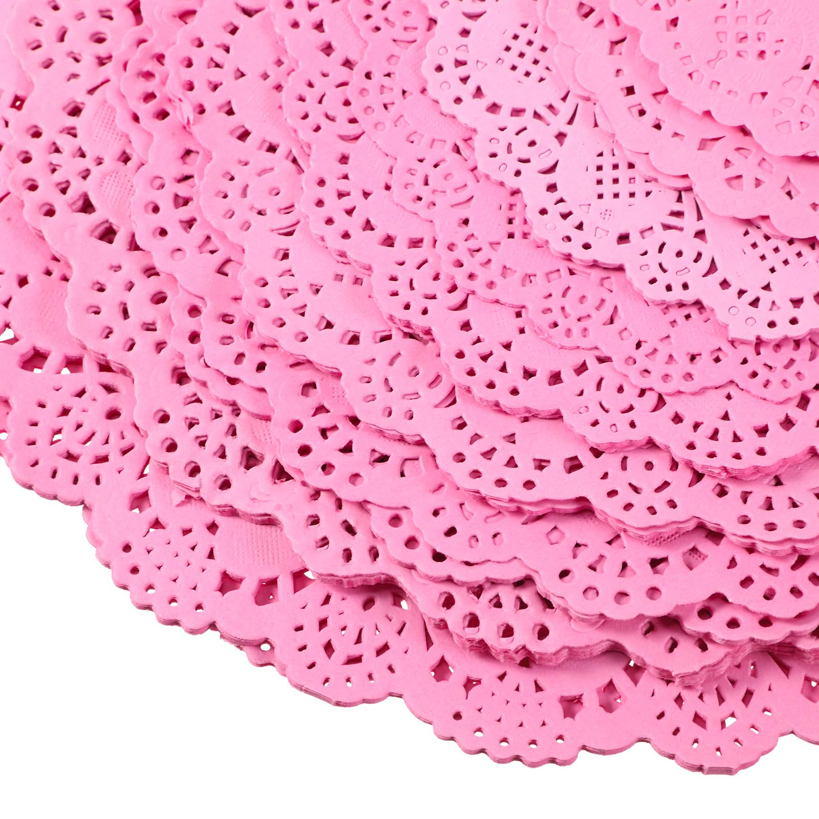 Boao Lace Doilies Paper 160 Pieces Round Decorative Paper Placemats Lace Table Doilies For Cake Wedding Tableware Decoration, 8