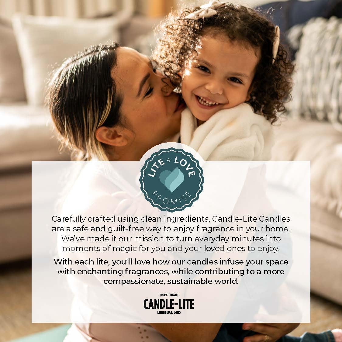 Essential Elements by Candle-lite Scented Candles, Vanilla & Sandalwood Fragrance, One 14.75 oz. Three-Wick Aromatherapy Candle