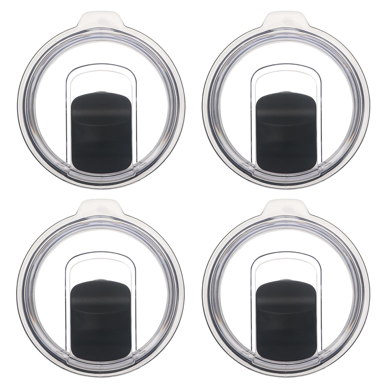 20 oz Tumbler Lid, 4 Pack Replacement Lids Compatible for YETI 20 oz Tumbler 10/24 oz Mug and 10 oz Lowball, Travel Spill Proof 