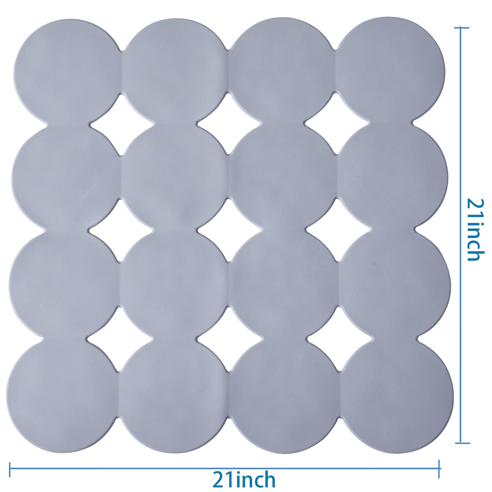 Webos Anti Slip Shower Mat: 2Pcs Non Slip Bath Mat For Tub With Strong Suction Cups Bathtub & Tub Mats For Elderly And Kids Bath