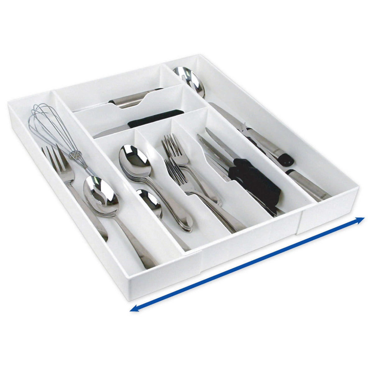 Dial Industries, Inc. Expand-A-Drawer Silverware, Utensil And Cutlery Drawer Organizer Tray