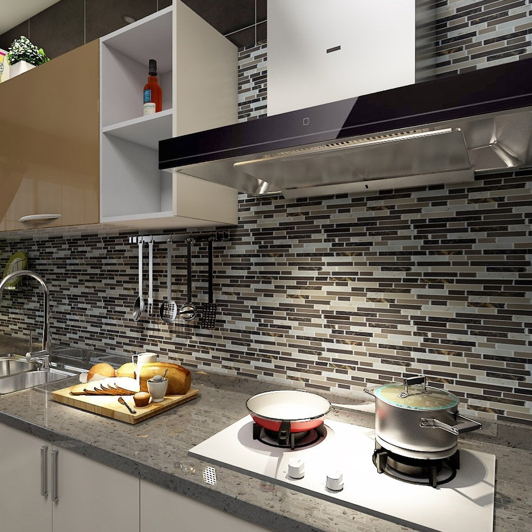 Art3D Self Adhesive Wall Tile (11.8 X 11.8Inches,10 Tiles) Peel And Stick Backsplash For Kitchen, Bathroom